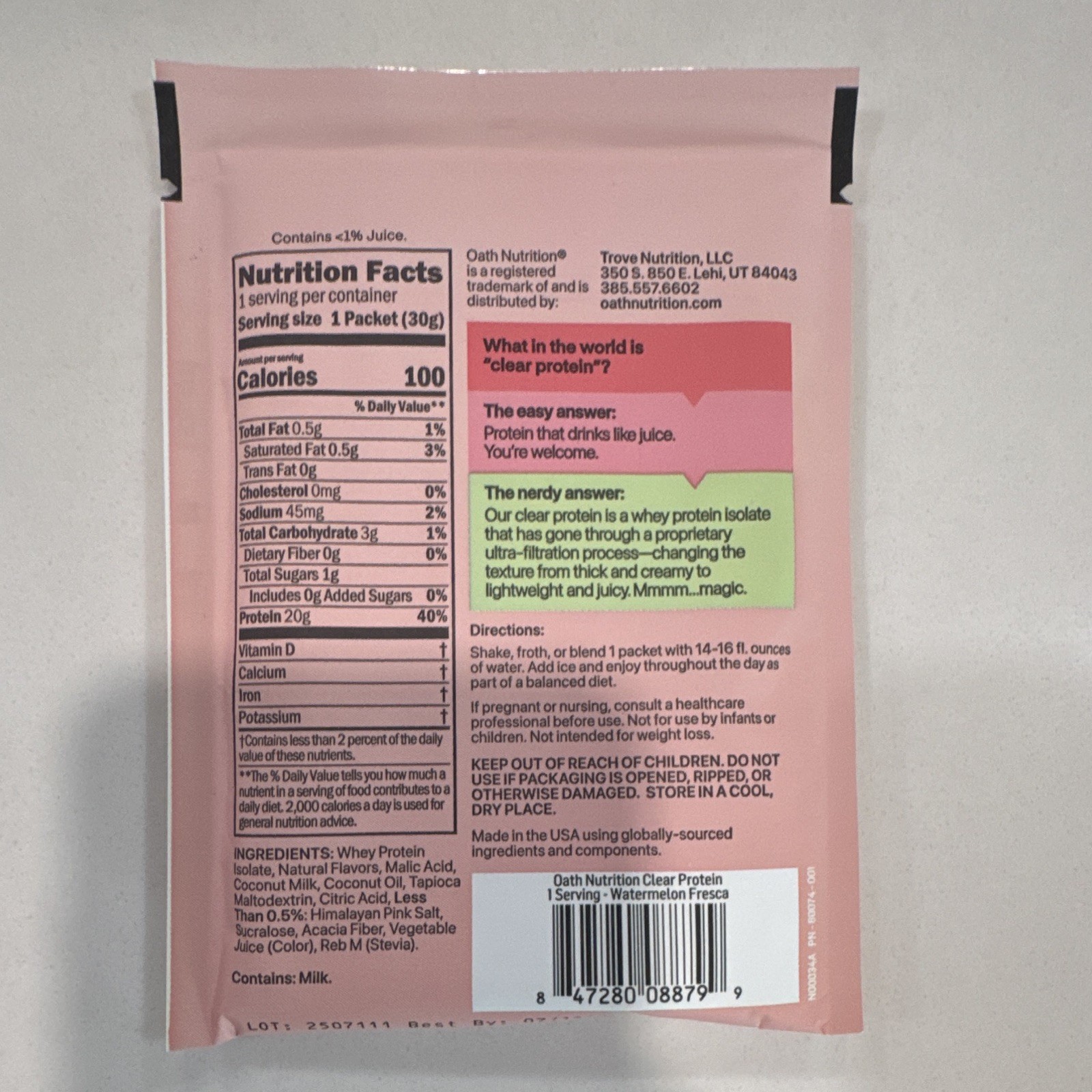 Mixed Brands Assorted Protein Supplement Powder Single-Serve Sample Packets