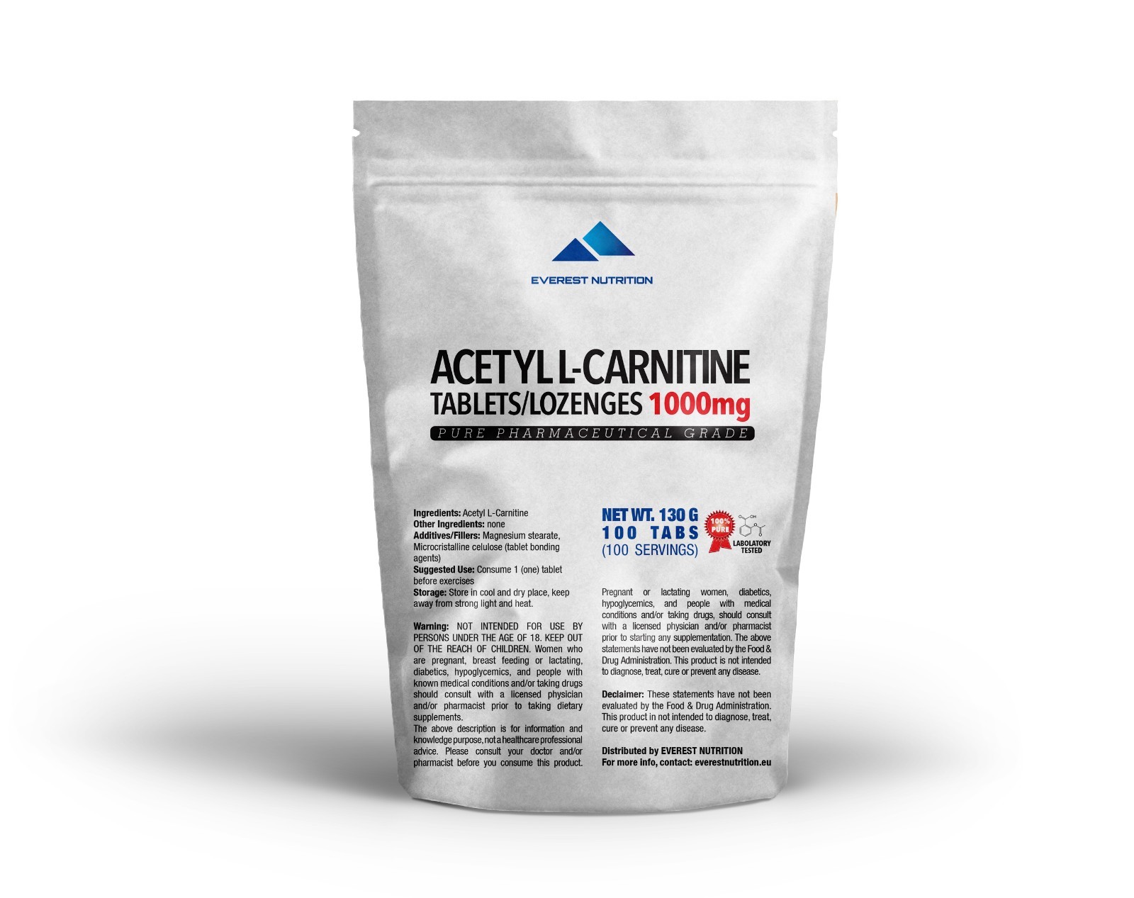 ACETYL L-CARNITINE (ALCAR, ALC) TABLETS 1000mg