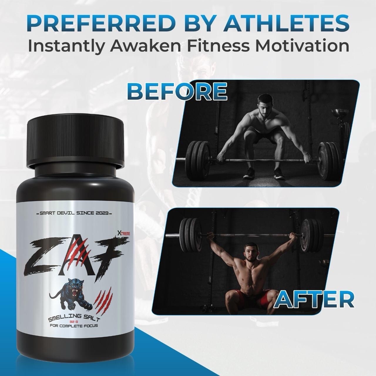 Zaf Xtreme Smelling Salts for professional-Pre-activated & Ready To Use 2pack