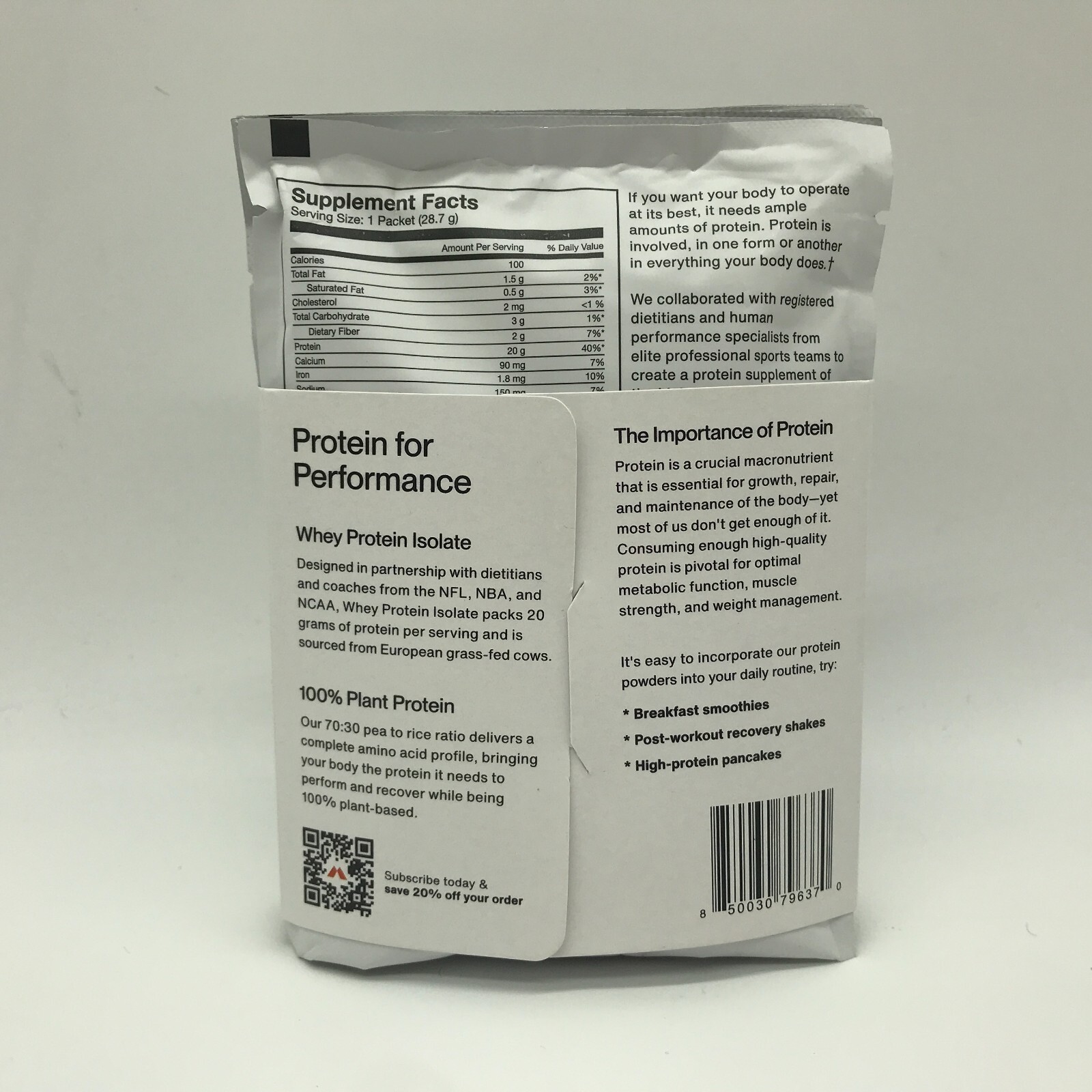 Momentous Protein Power Pack, Muscle Performance & Recovery. 4 Flavors.