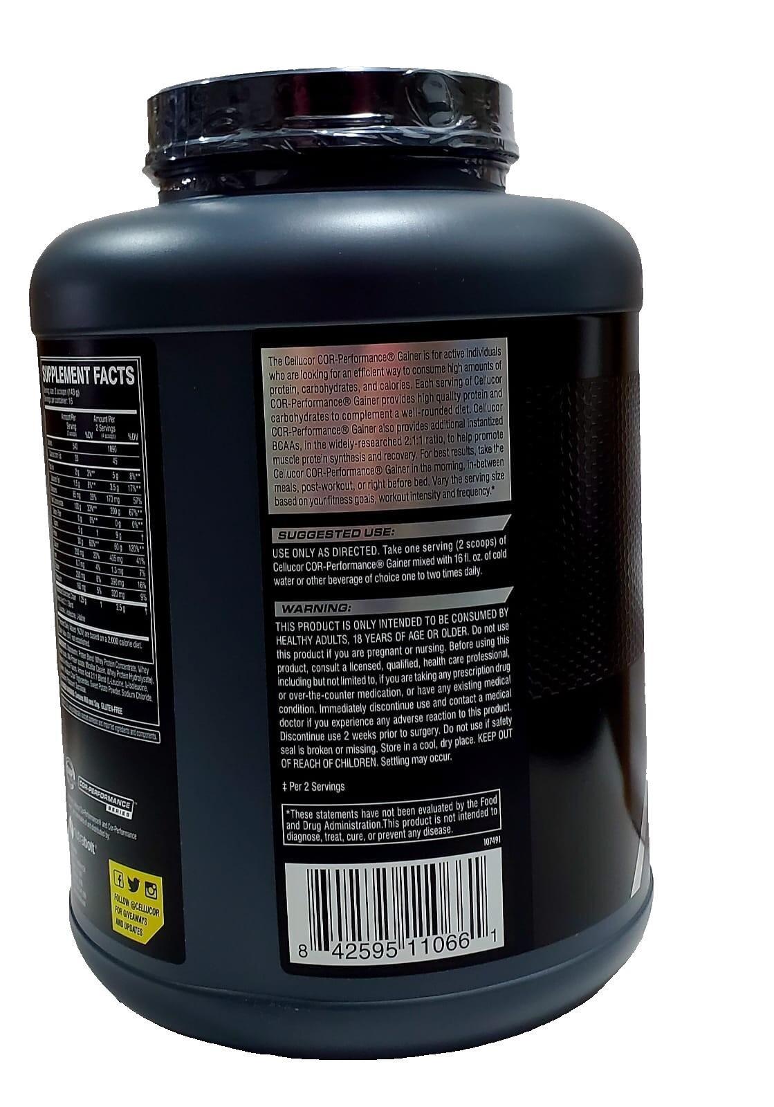 Cellucor COR-Performance Whey Protein Powder Molten Vanilla 5lb Gluten Free NEW