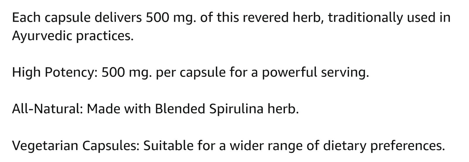 Gnc SuperFoods SPIRULINA 120 Capsules (120 Servings) Whole Plant BEST BY 05/26