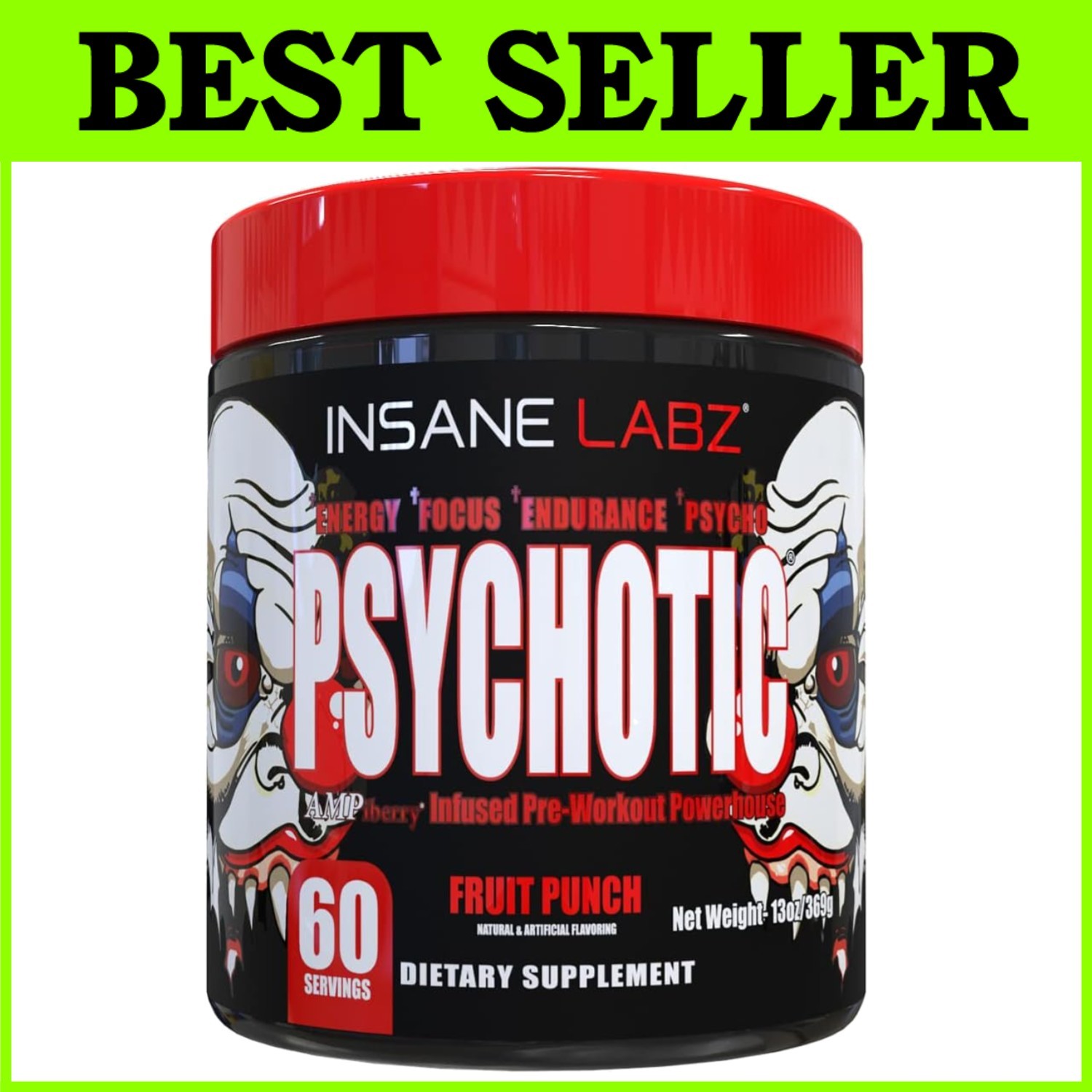 DMAE Pre-Workout Supplement 60 Servings//
