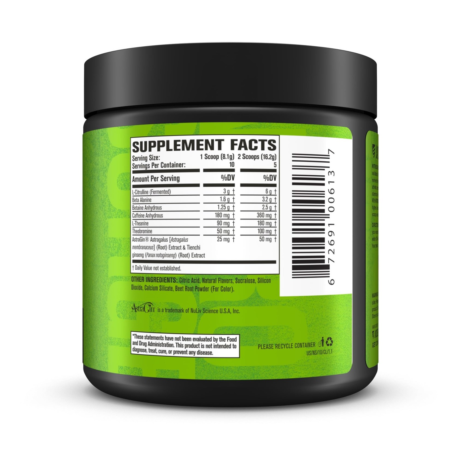 Pre Workout Powder Energy Focus Pump Strength Beta Alanine Booster Pre Entreno