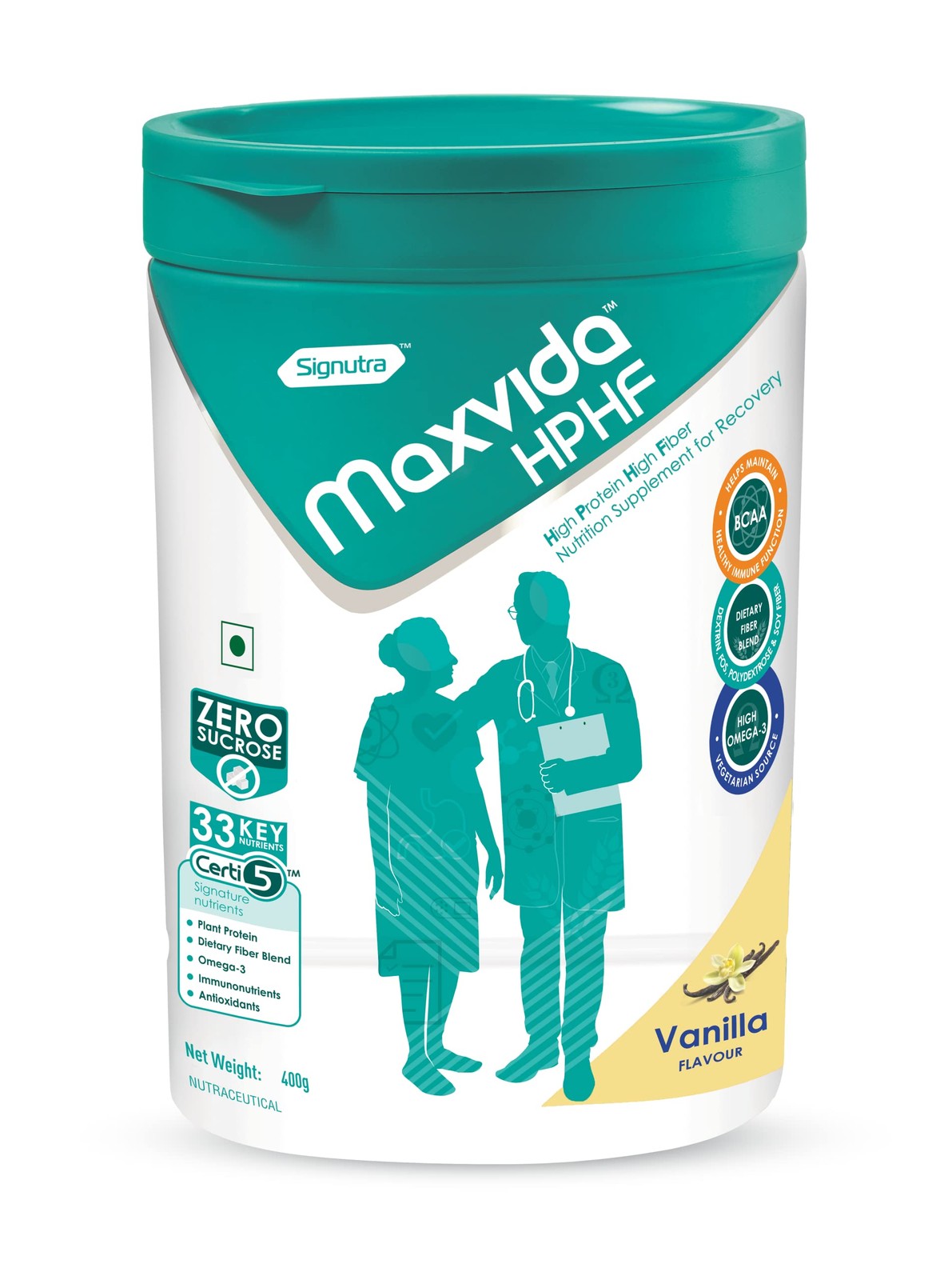 Maxvida HPHF High Protein High Fiber Supplement 400g Vanilla Flavor
