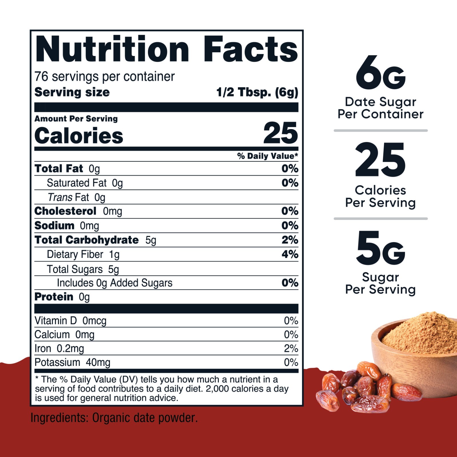 Nutricost Organic Date Sugar (1LB) – USDA Organic, Vegan, GMO-Free