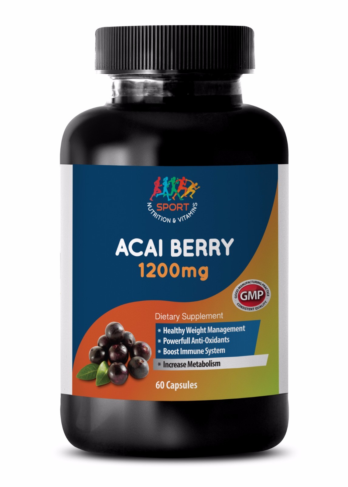 Acai Berry Juice – ACAI BERRY 1200MG – Anti-Aging Pills – Energy Booster – 1Bot
