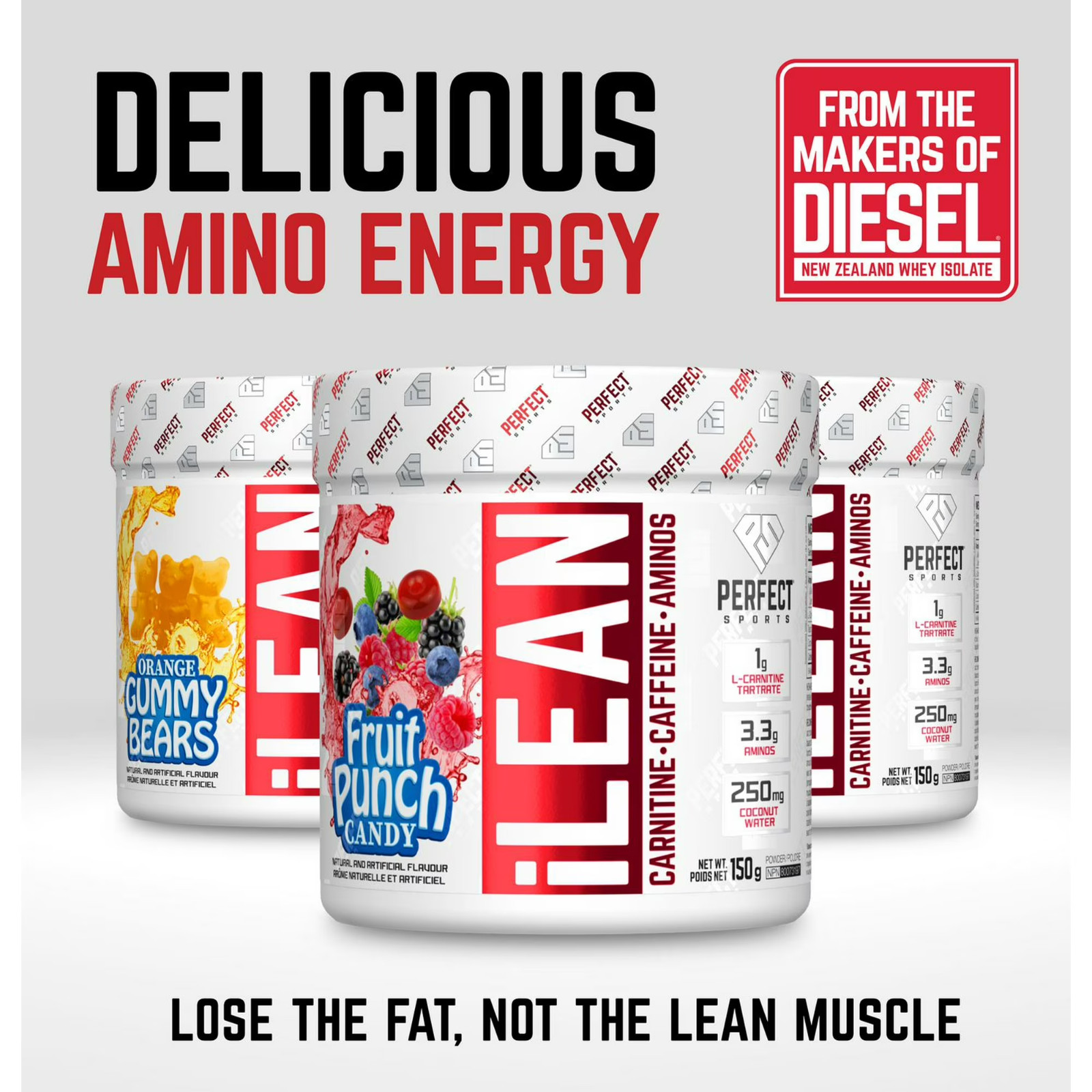 Perfect Sports, iLEAN, Orange Gummy Bear, 30 Servings