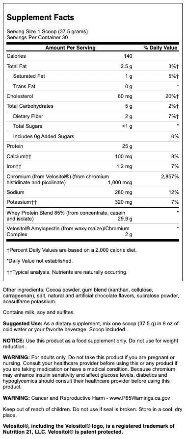 Swanson Full Potential Whey Protein – Chocolate 25 g protein 2.5 lbs Pwdr