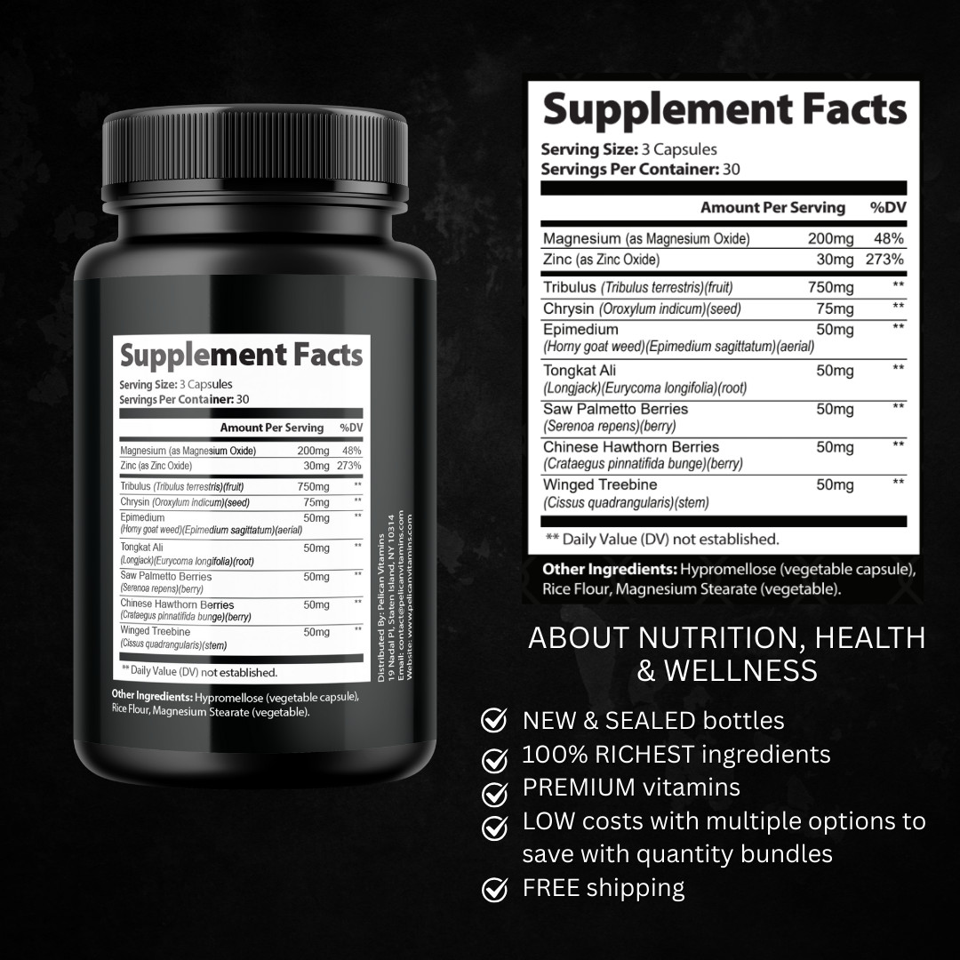Keskara- Bodybuilding & Men’s Health Support- 4 Bottles- 360 Capsules