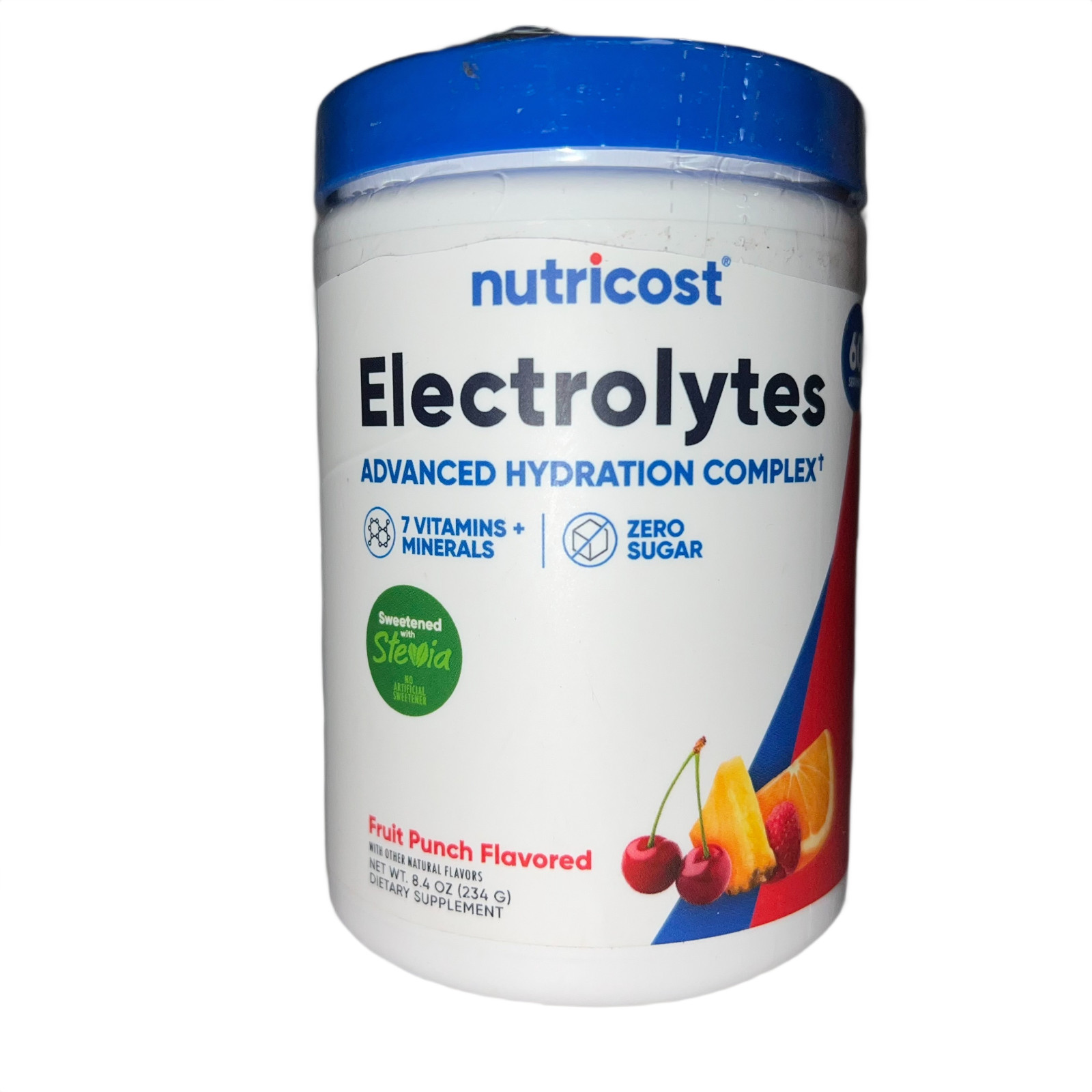 Nutricost Electrolyte Complex Powder 60 Servings Fruit Punch Hydration NEW