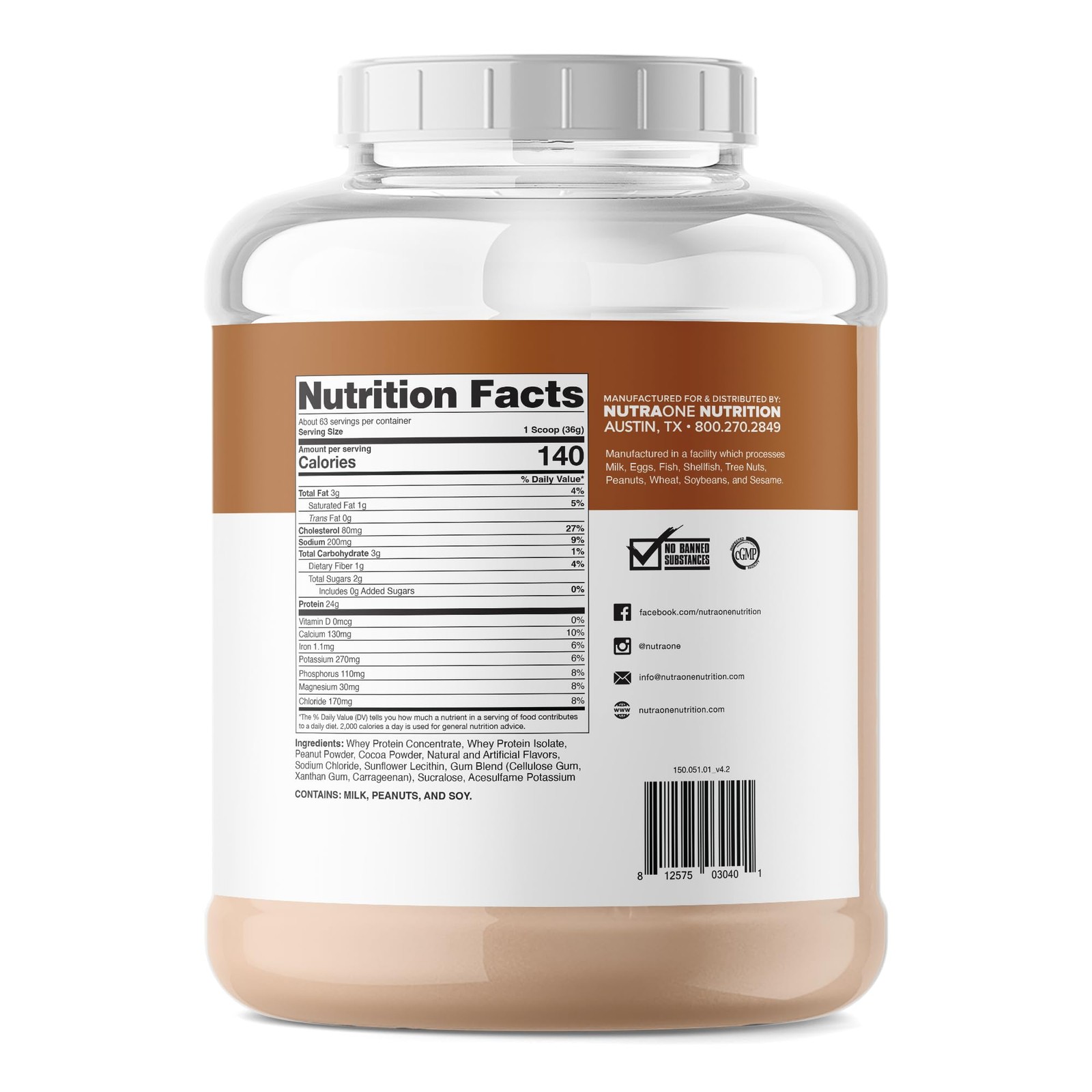 NutraOne ProteinOne Whey Protein Promote Recovery and Build Muscle with a Pro…