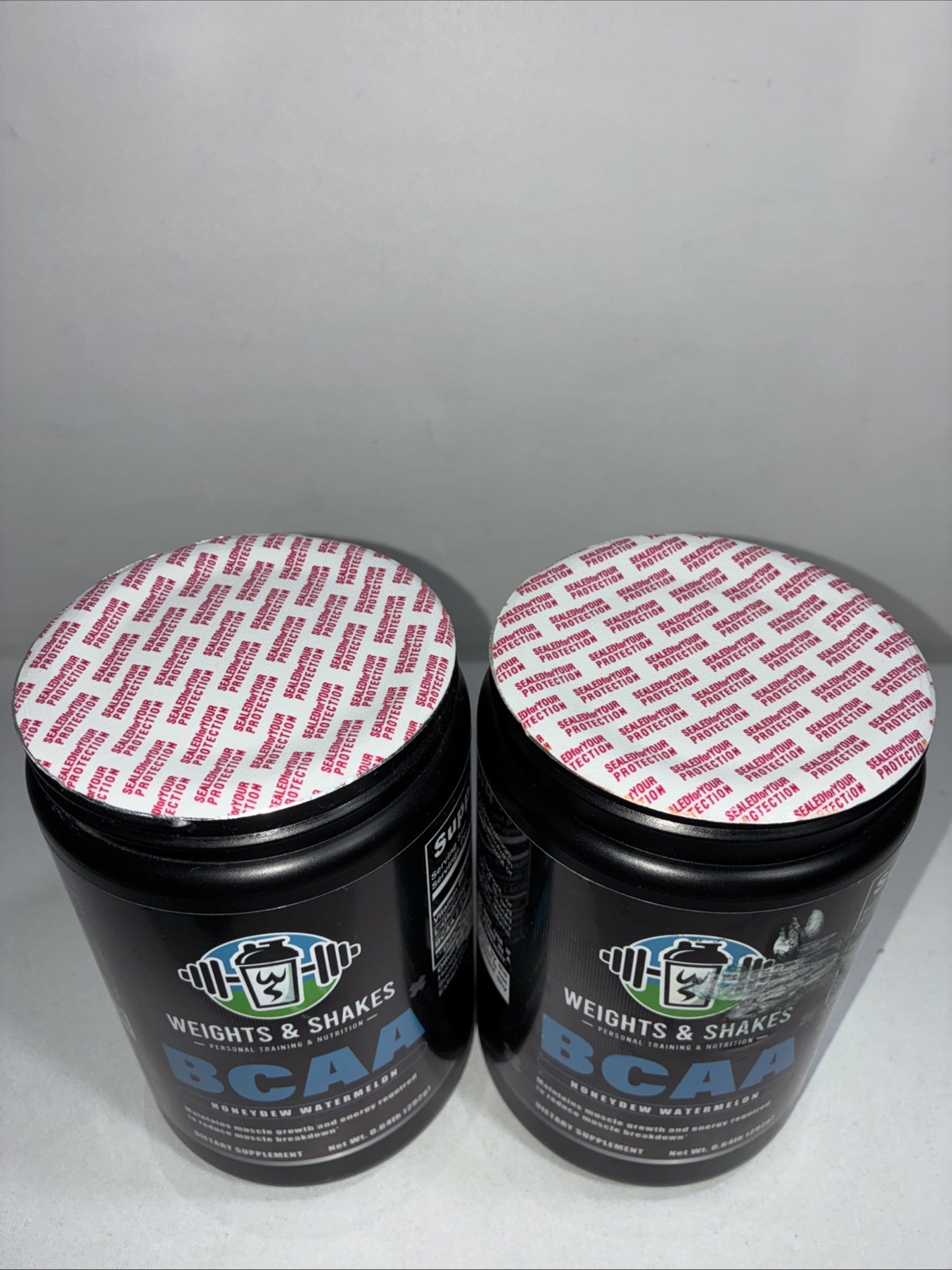 2 Sealed Weight+ Shakes BCAA Honeydew Watermelon Supplement 45 Servings Each D