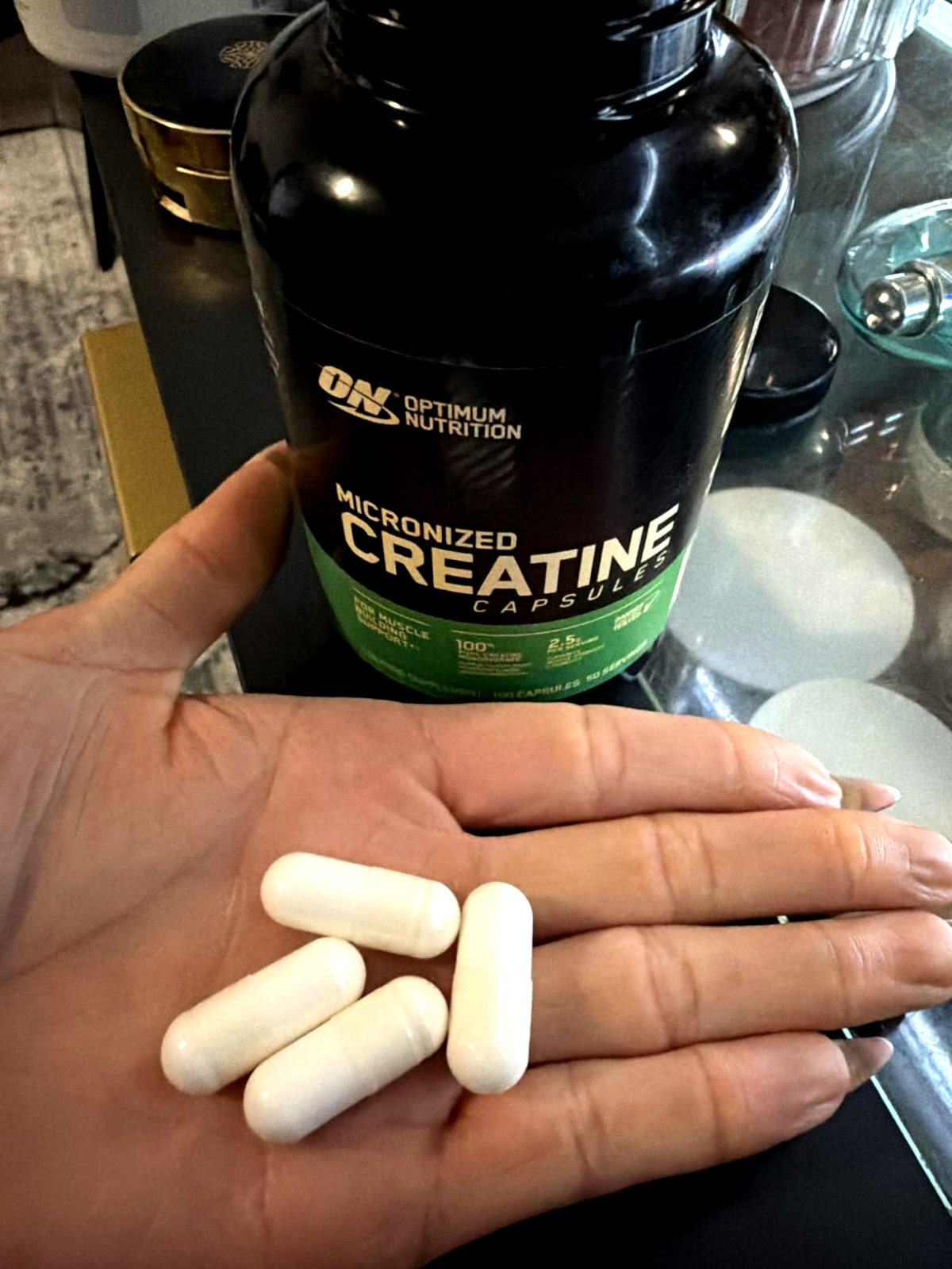 Optimum Nutrition 100% Pure Micronized 2500mg Creatine Monohydrate 300 Capsules