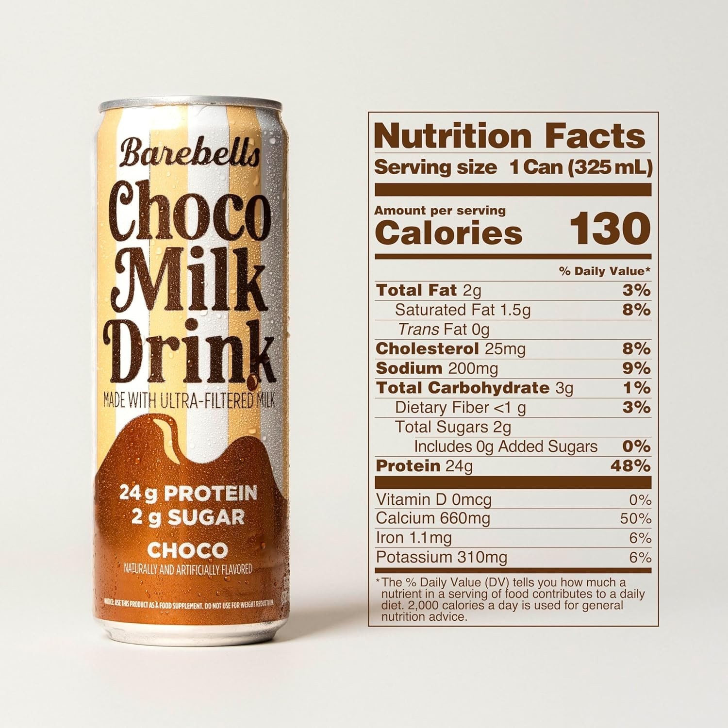 12PK Barebells Protein Milk Drink Chocolate 24g Protein No Added Sugar Filtered