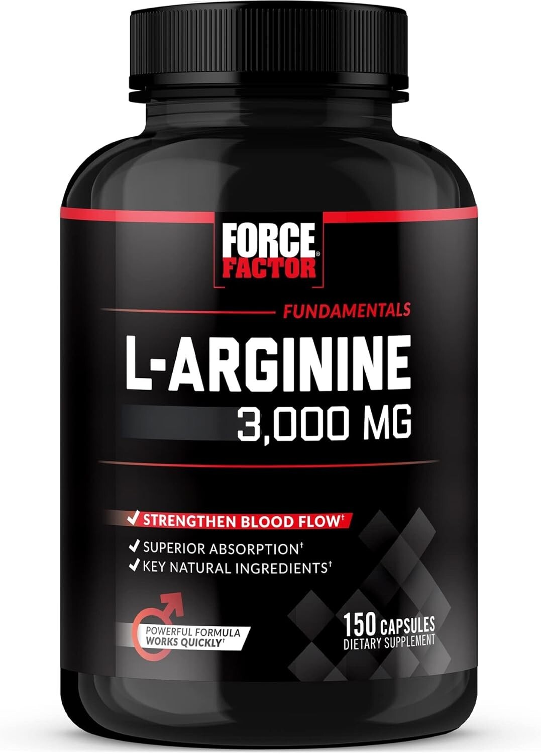 Oxido Nitrico y L-arginina Extra Fuerte Para Aumentar La Energia Muscular 150 Ct
