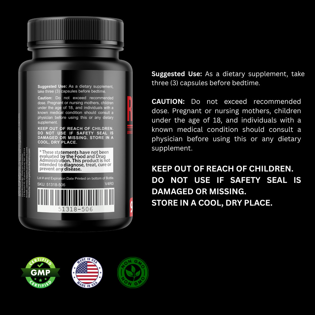 Red Bear- Bodybuilding & Men’s Health Support- 4 Bottles- 360 Capsules