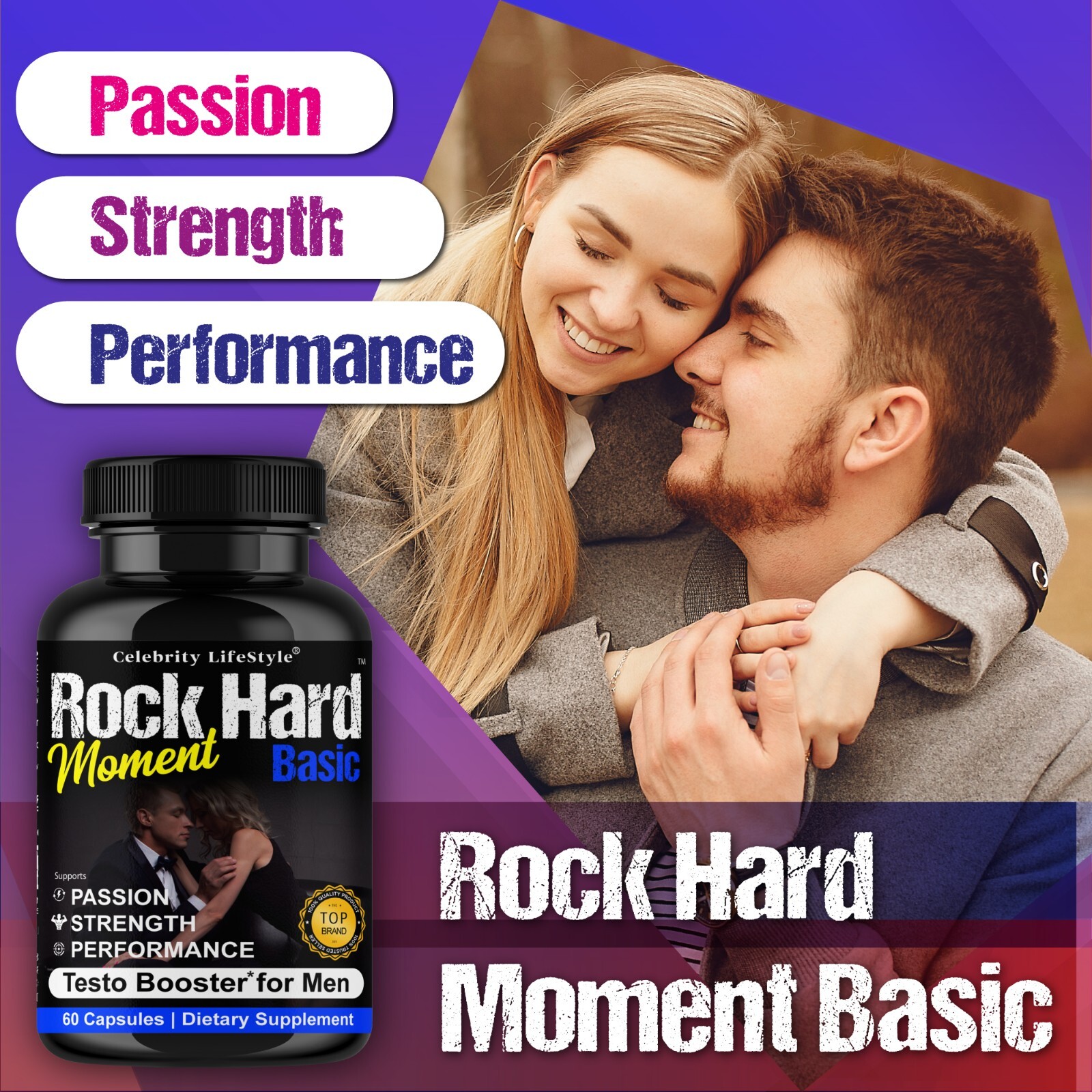 Male Enhancement & Performance Supplement, Stamina Energy libido booster for Men