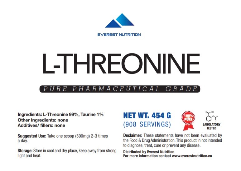 L-THREONINE POWDER Collagen Synthesis Good Mood Support