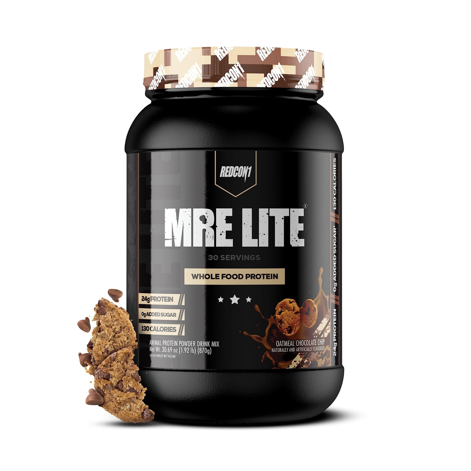 REDCON1 MRE Lite Whole Food Protein Powder, Oatmeal Chocolate Chip – Low Carb…