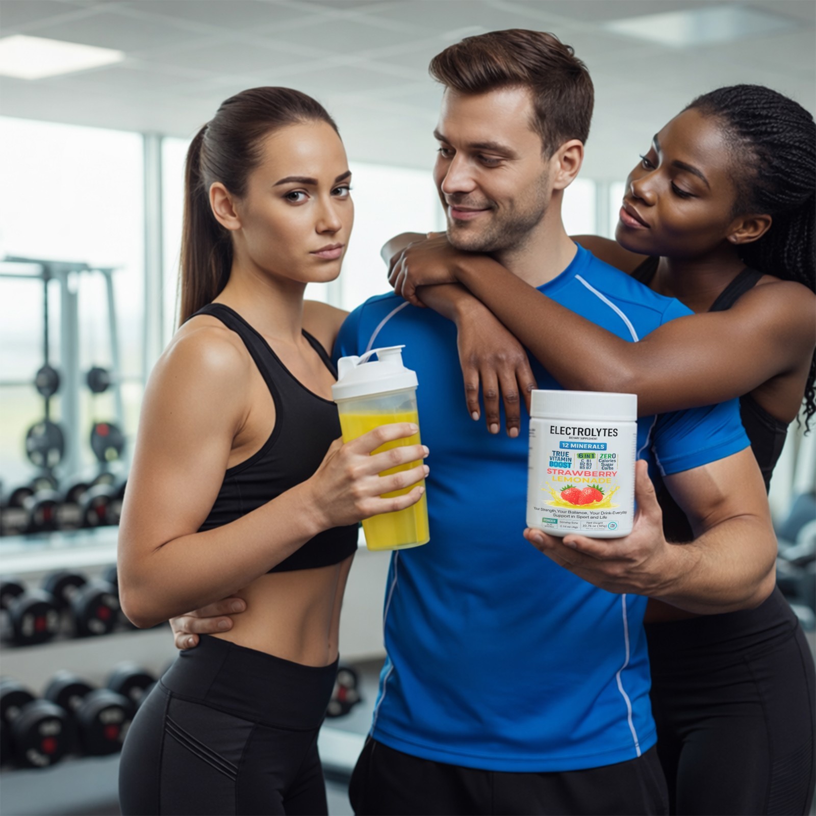 Electrolyte Complex Hydration Powder | 6 Vitamins + 12 Minerals | Strawberry