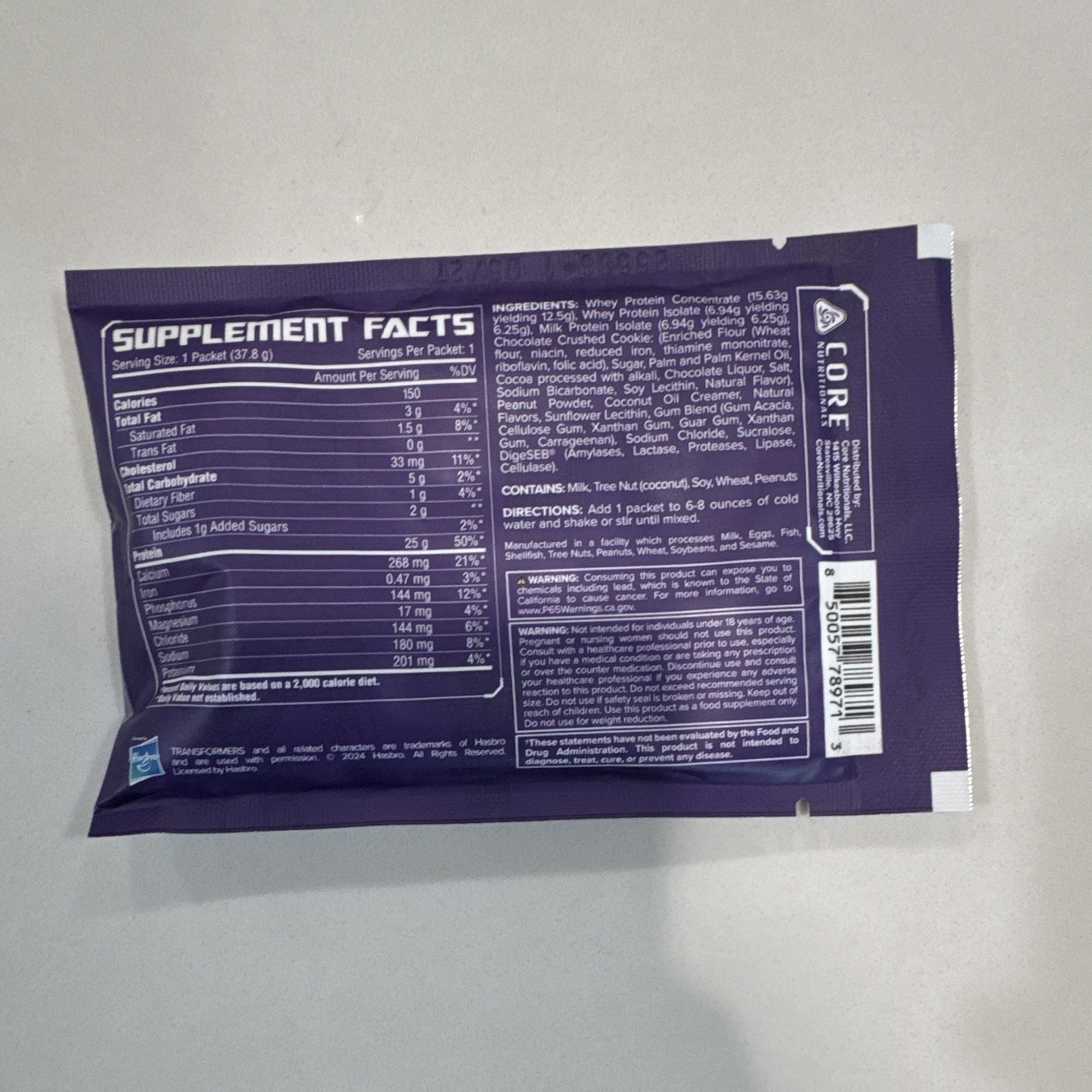 Mixed Brands Assorted Protein Supplement Powder Single-Serve Sample Packets