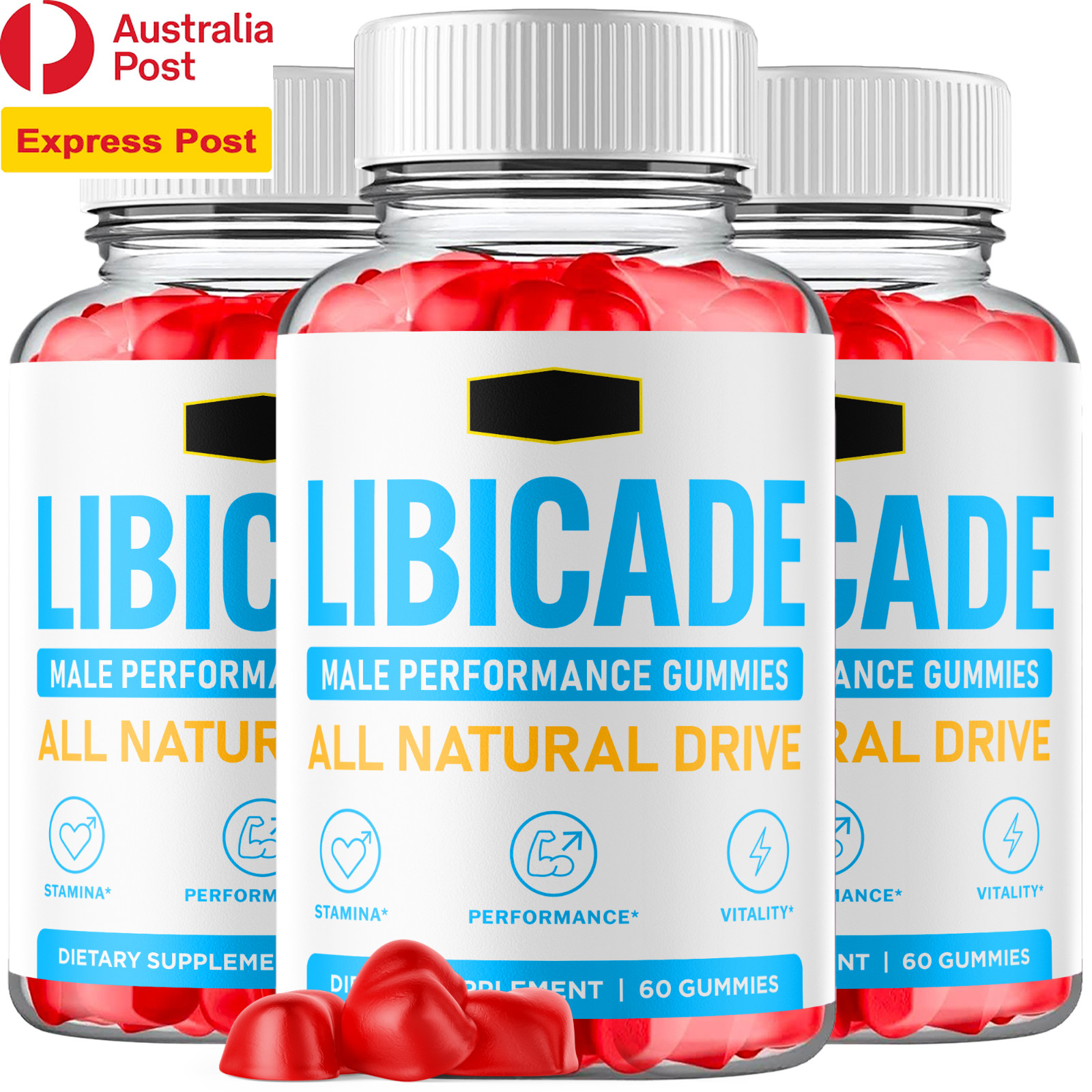(3 Pack) Libi Cade Libicade Gummies