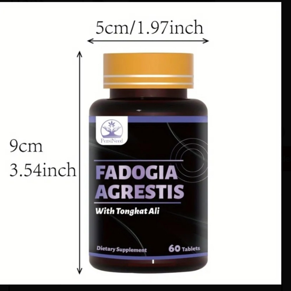 Fadogia Agrestis Tongka Complex – 60 Capsules All Natural Test Booster 1 Month