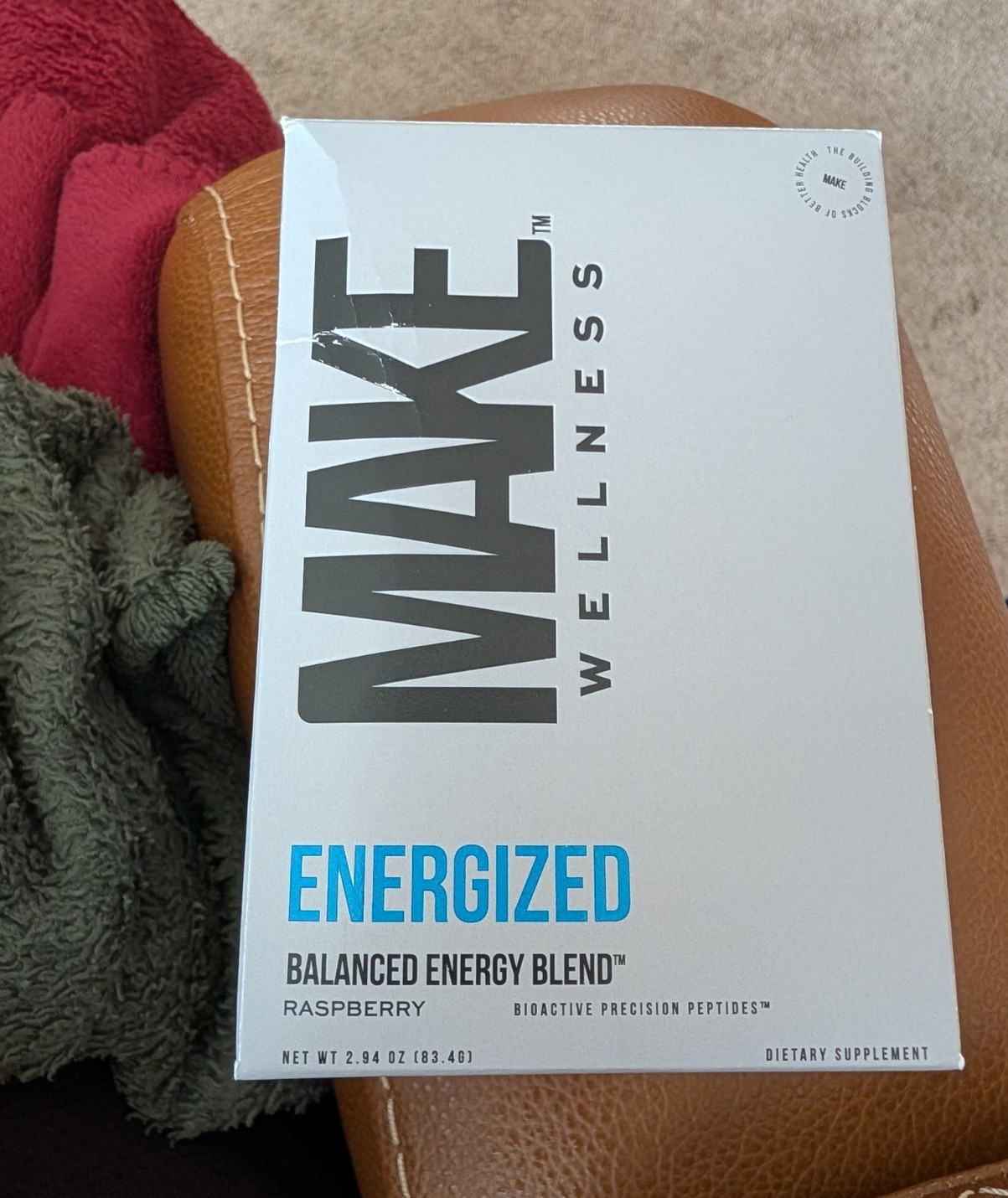 MAKE Wellness Energized Peptide Energy Blend Raspberry 30 Powder Packets