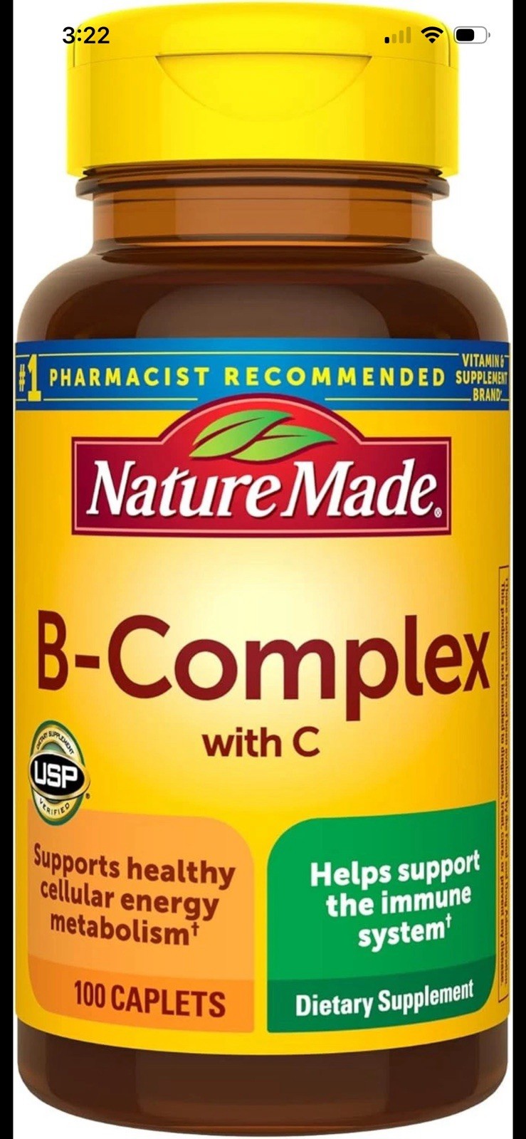 Nature Made Vitamin B-Complex 100 Caplets