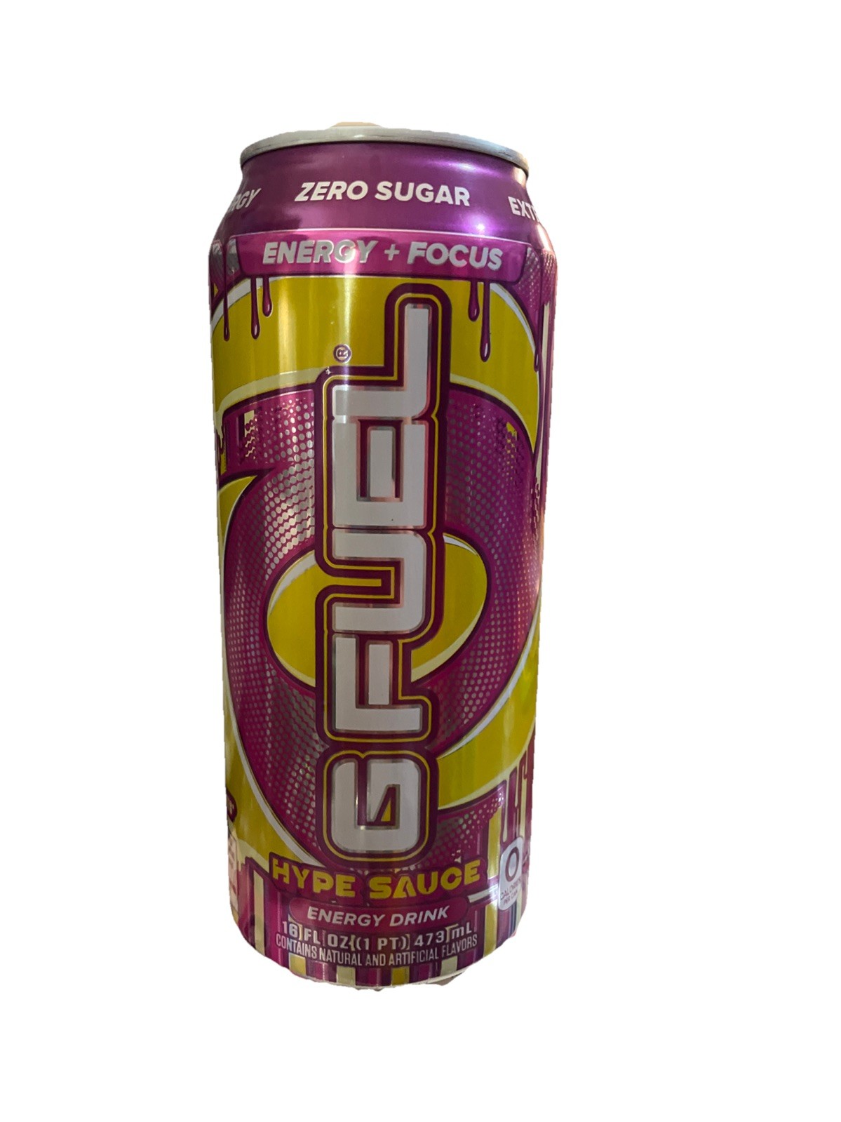 GFUEL HYPE SAUCE ENERGY DRINK NEW UNOPENED 16 FL OZ CAN Zero Sugar HTF 300mg CAF