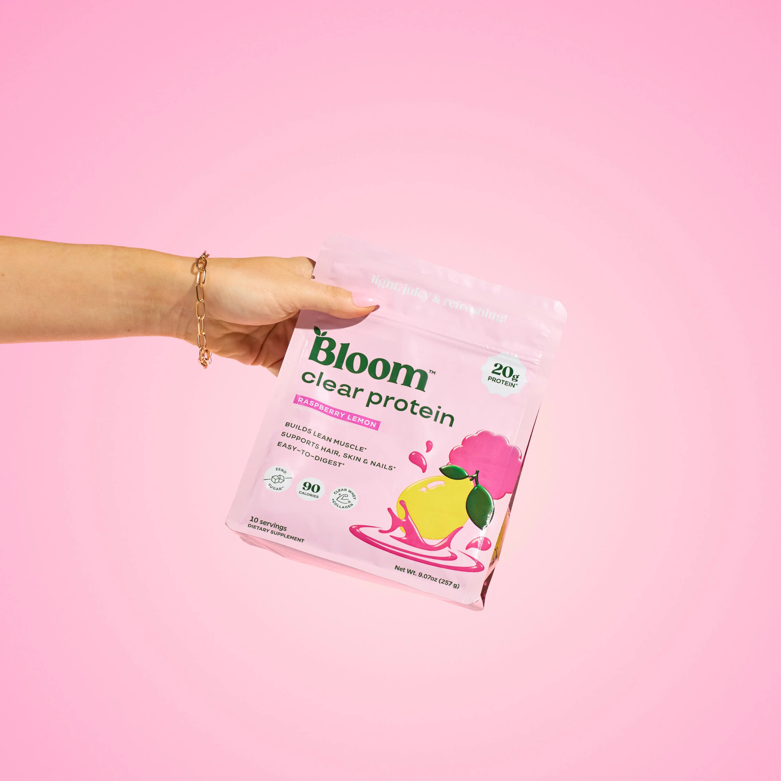 Bloom Nutrition Clear Protein – Clear Whey + Collagen Protein Blend | 20G Protei