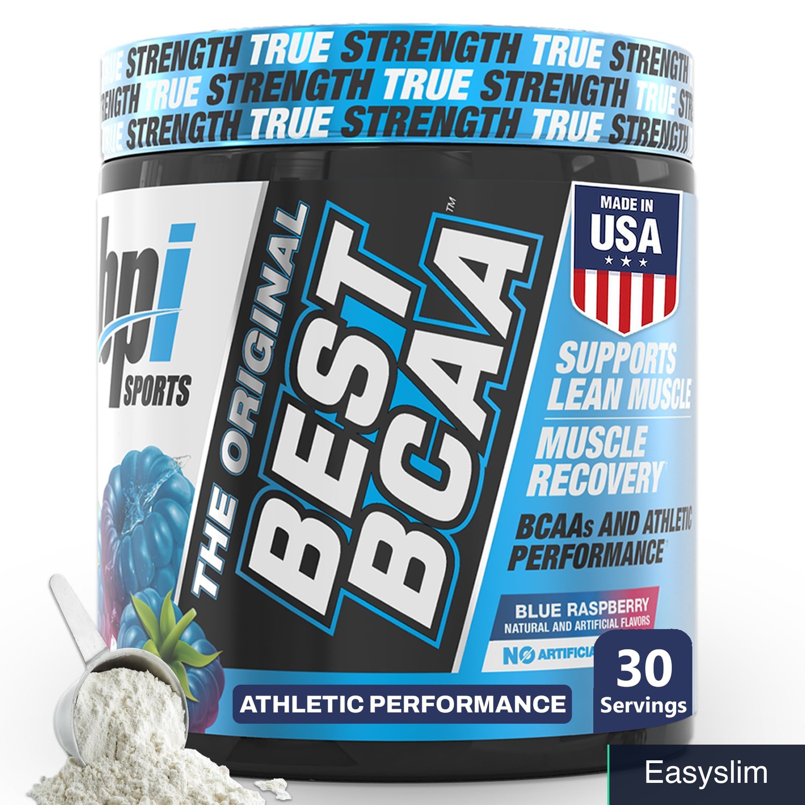 Branched Chain Amino Acid BCAA Powder Blue Raspberry 30 Servings