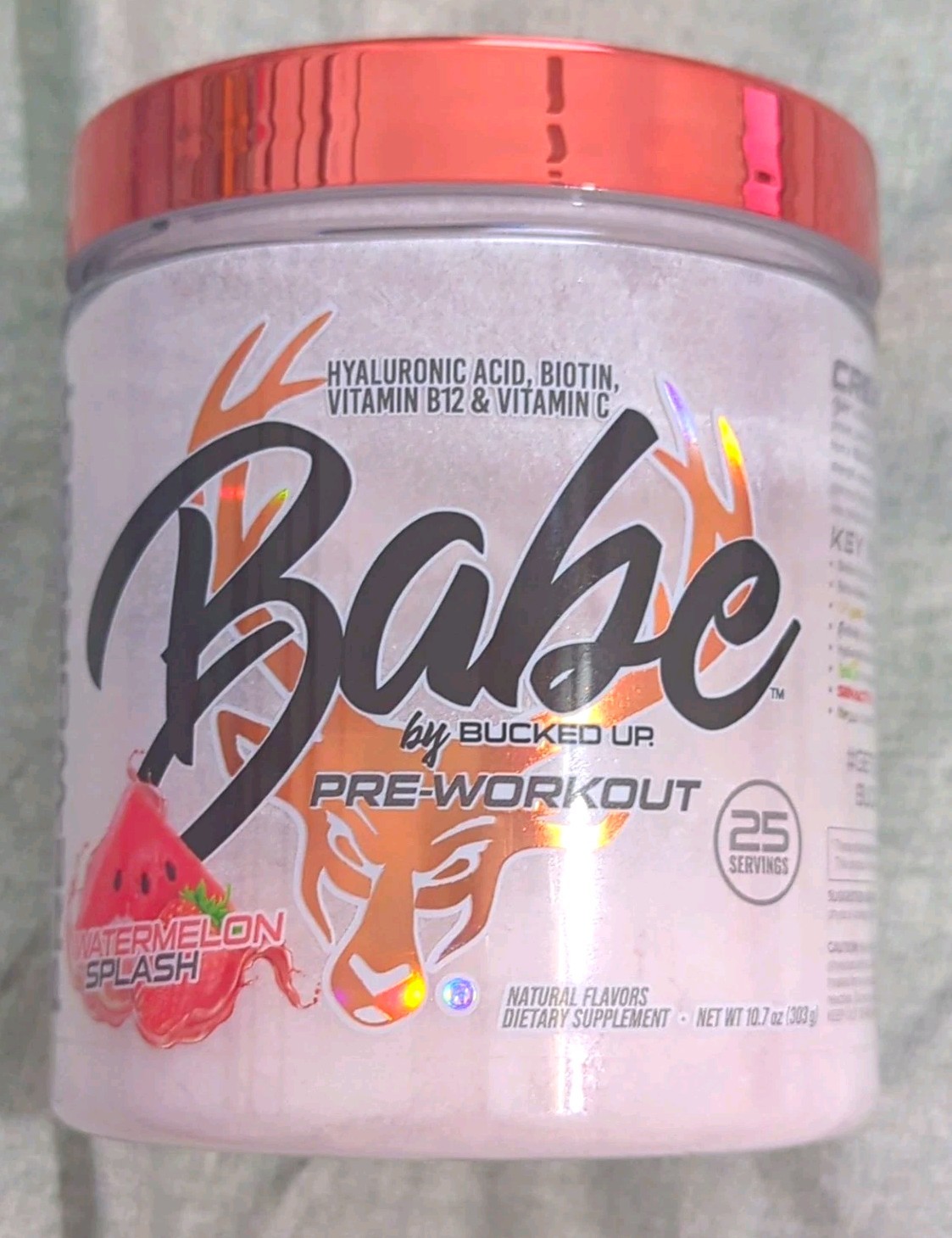 Bucked Up Babe Pre-Workout Powder Watermelon Splash 25 Servings Exp 07/2027