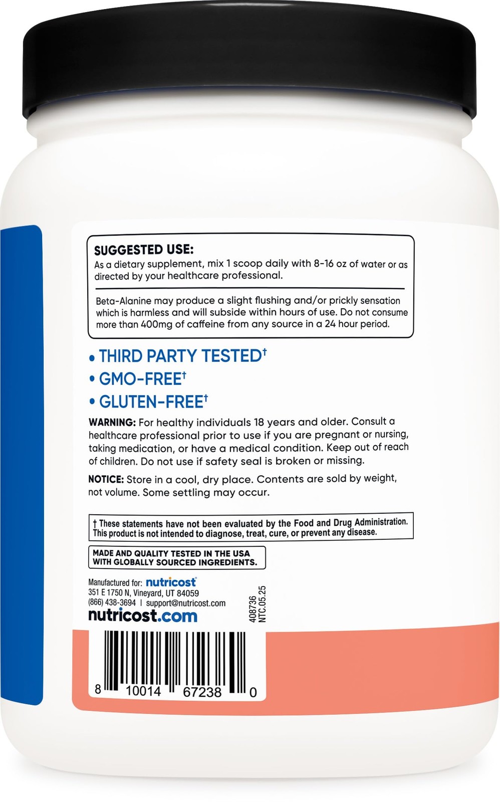 Nutricost Intra-Workout Powder, 30 Servings (Pink 1.44 Pound (Pack of 1)