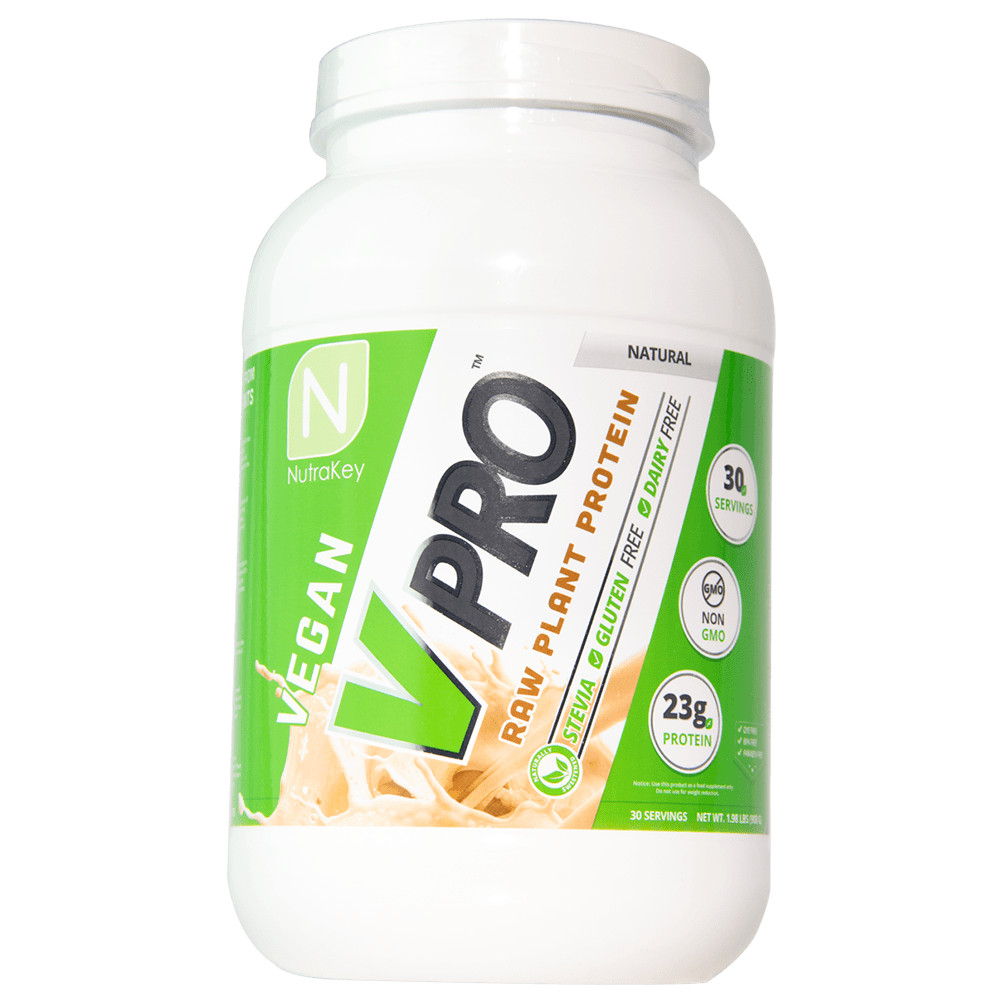 NUTRAKEY V PRO Premium Vegan Raw Plant Protein Powder Organic 20g 2 lb