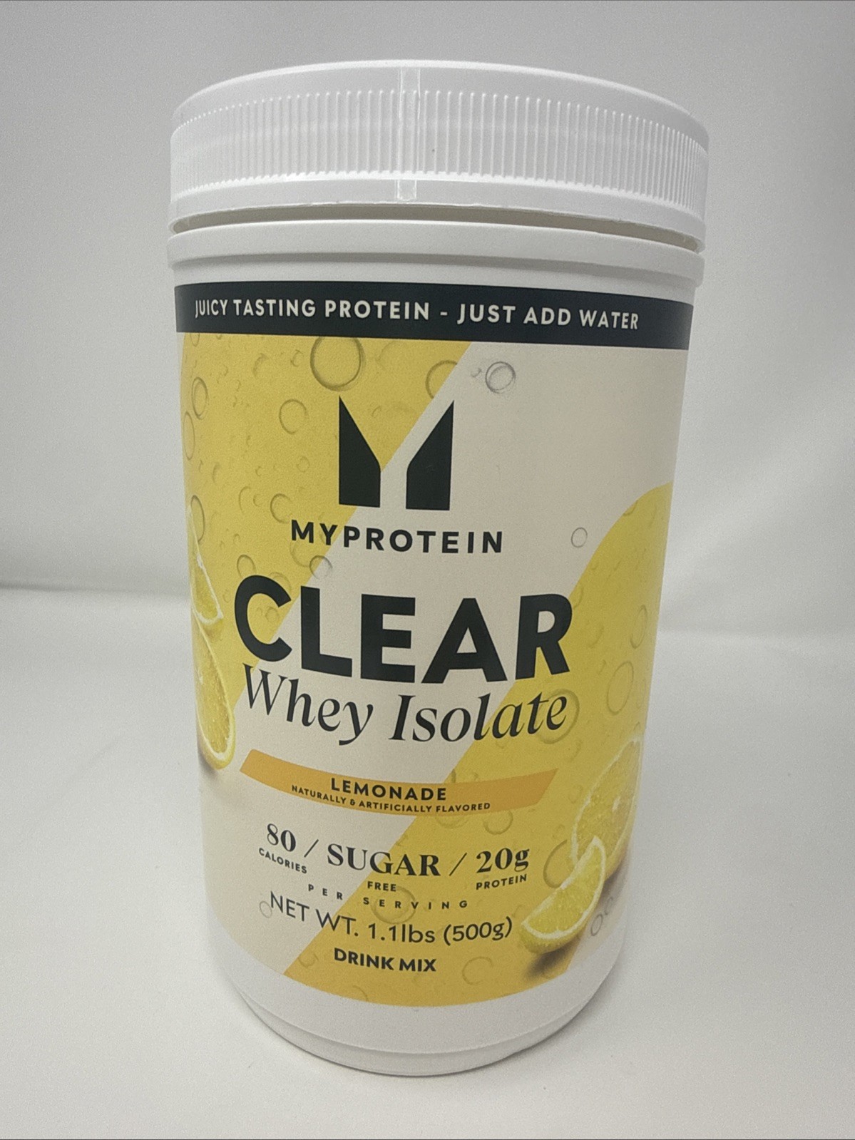 MyProtein Clear Whey Isolate Lemonade (Drink Mix) 17.64 Oz 1.1lb Exp 09/2027