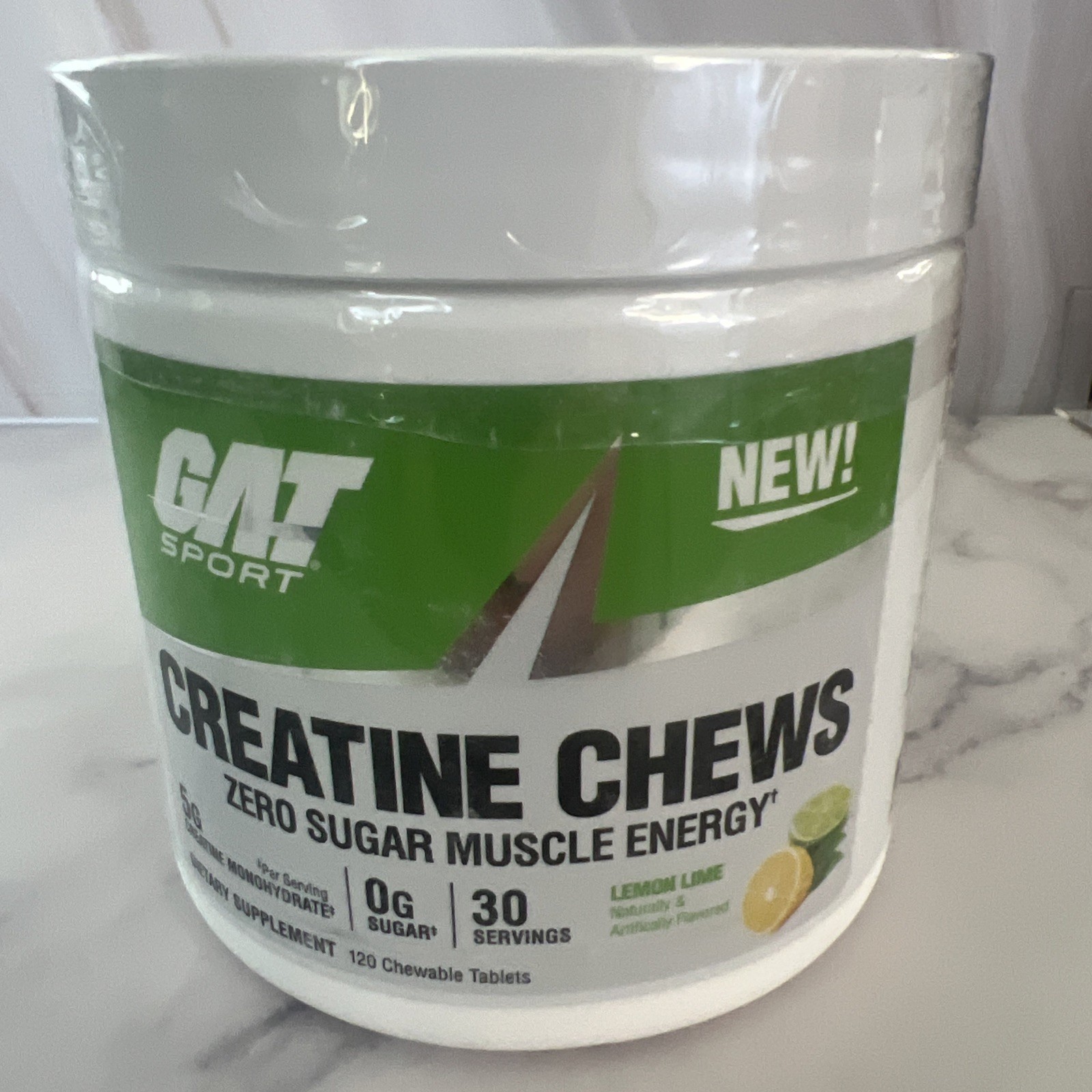GAT Creatine Chews Zero Sugar 5g Creatine 30 Servs + Nitraflex Sample Choose