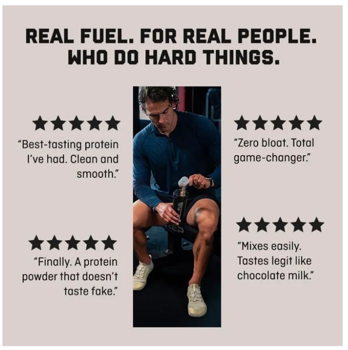 Jocko Fuel Whey Protein Powder Chocolate 22g Protein 18 Servings