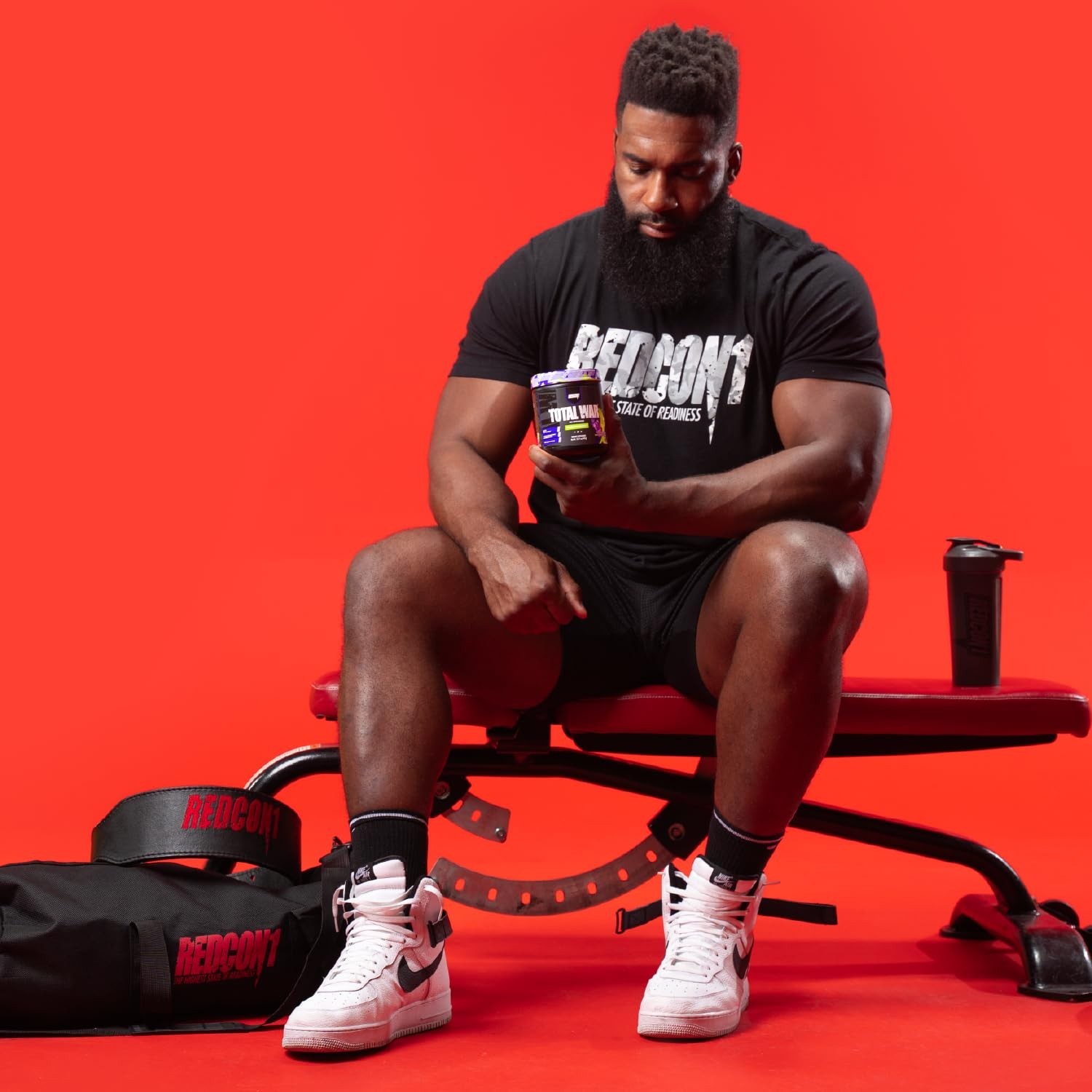 REDCON1 Total War Pre Workout Powder, Blue Lemonade – Beta Alanine + Citrulli…