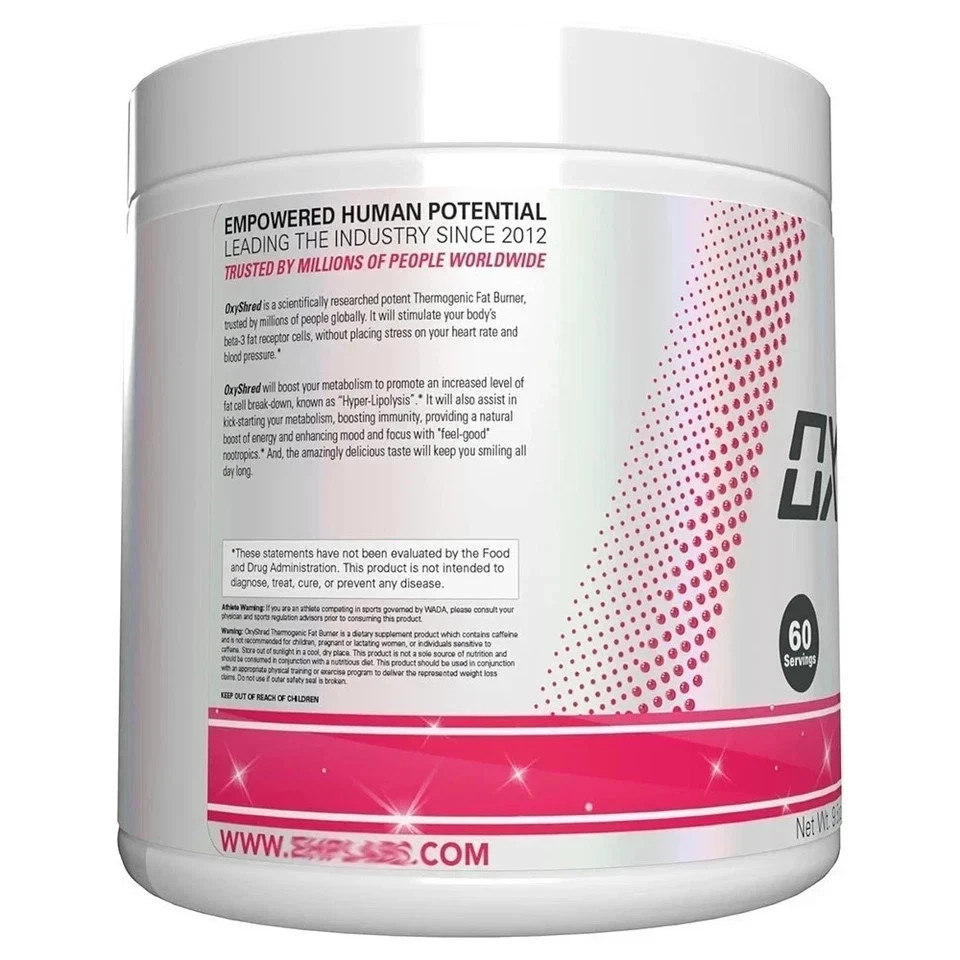 Oxyshred Thermogenic Fat Burner Pre-Workout Powder -Cosmic Blast 60 Servings USA