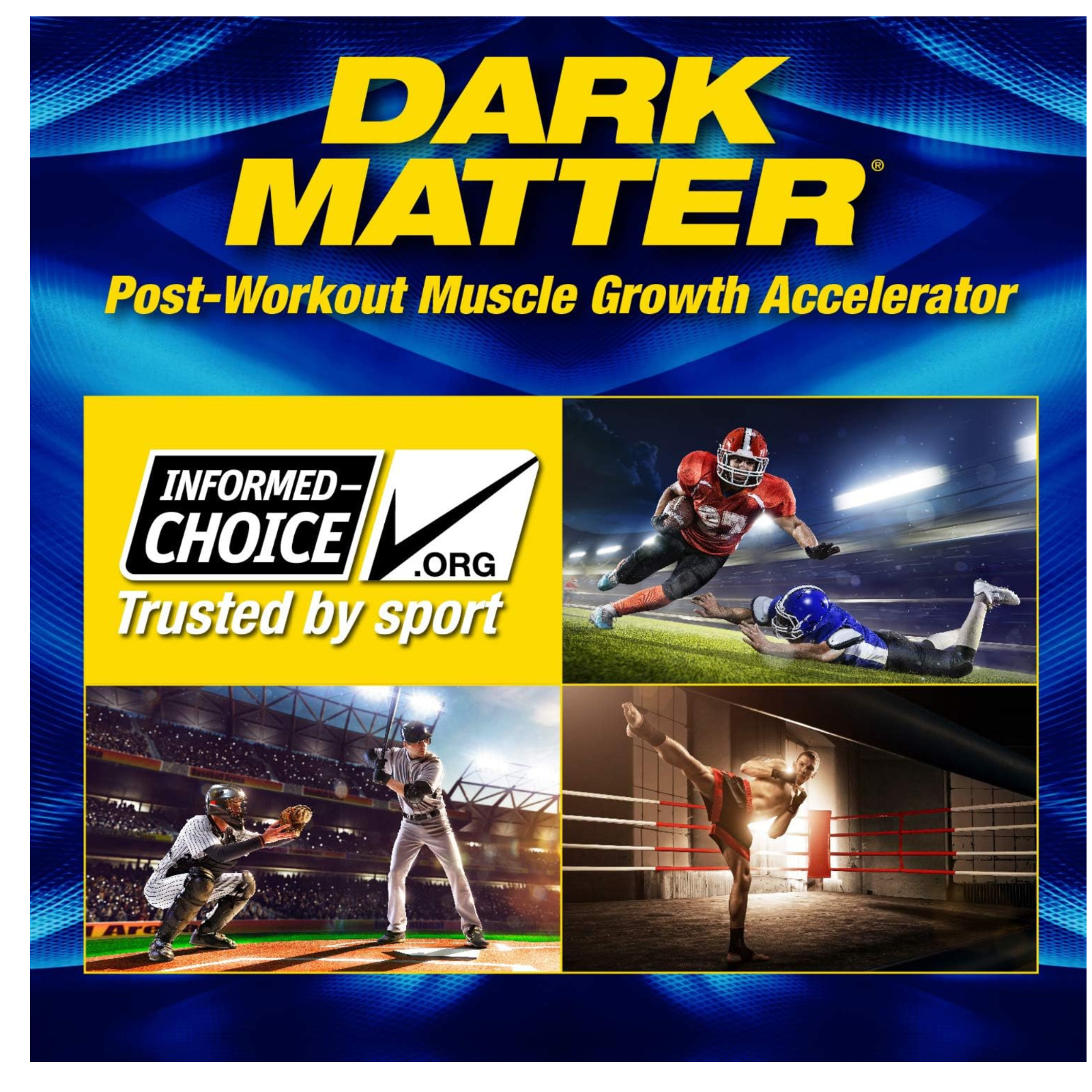 MHP Dark Matter Post Workout, Recovery Accelerator, w/Multi 20 Servings, 55 Oz