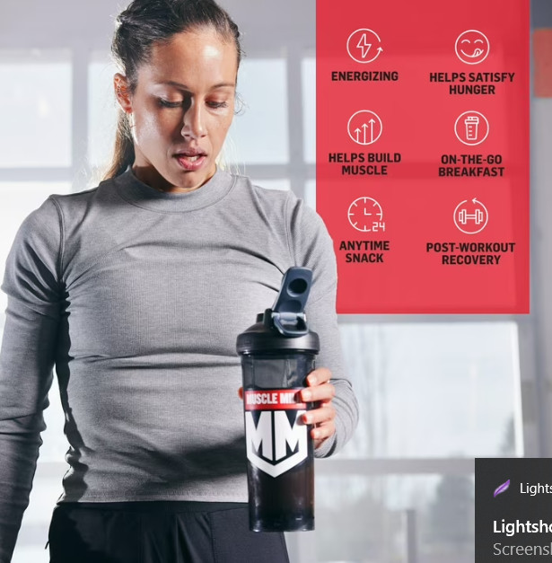 Muscle Milk Genuine Protein Powder, Vanilla, 32g Protein, 1.9lb, 30.9oz