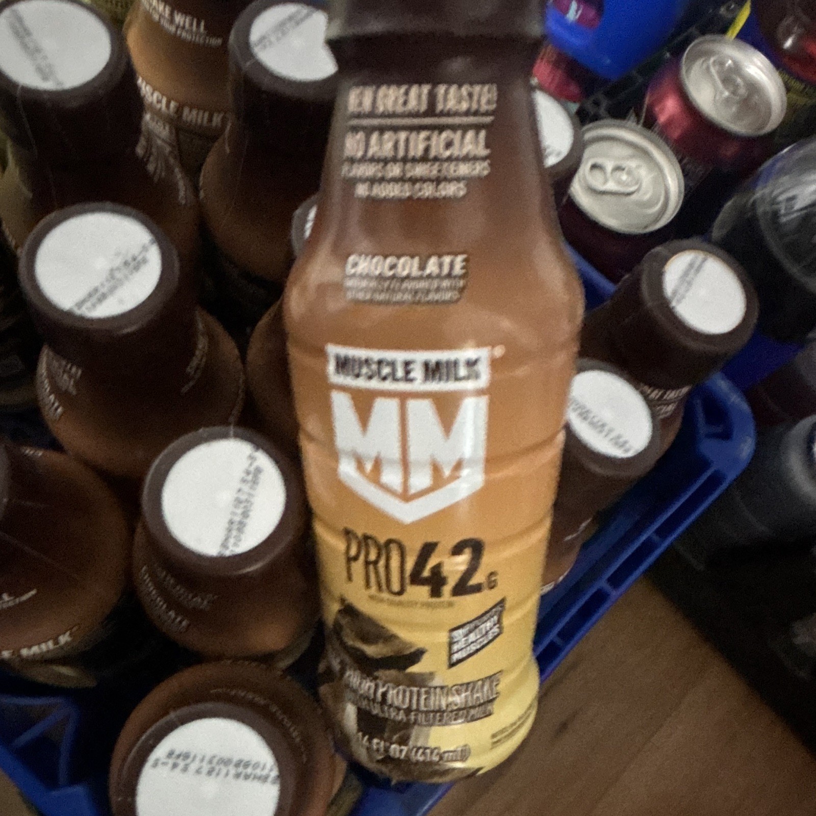 Muscle Milk Pro Series High Protein Shake, Chocolate, 42g, 14 Fl Oz 12 pack