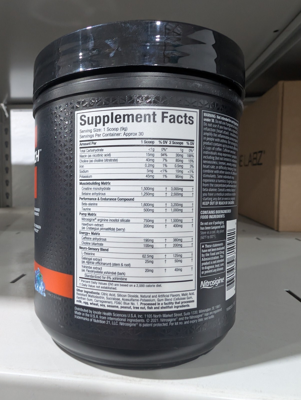 MuscleTech Vapor X5 Blue Razz Freeze Pre Workout Powder *EXP 8/2026*