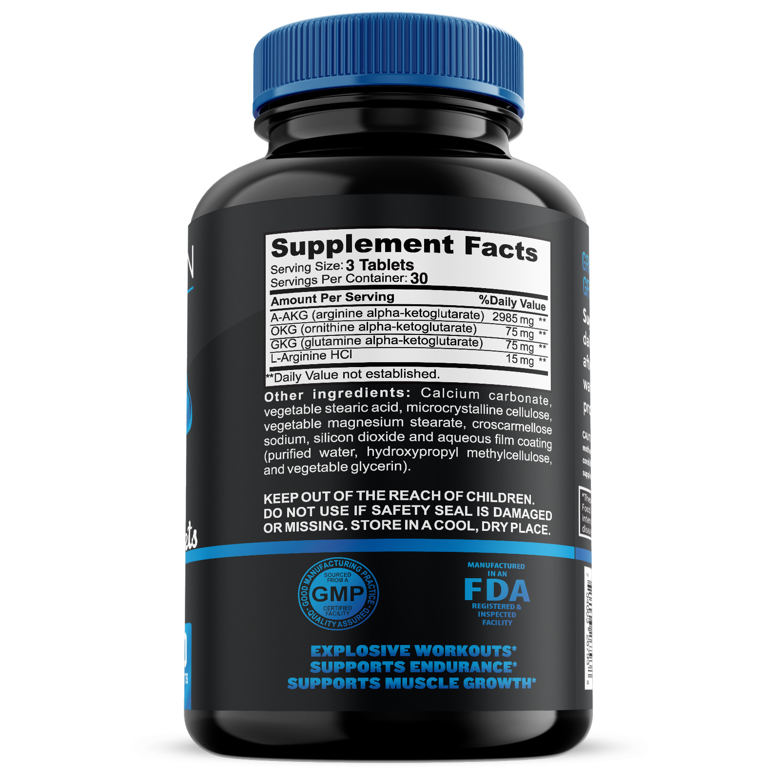 Nitric Oxide Booster Supplement w/ L-Arginine 3150 HIGHEST POTENCY Muscle Pump