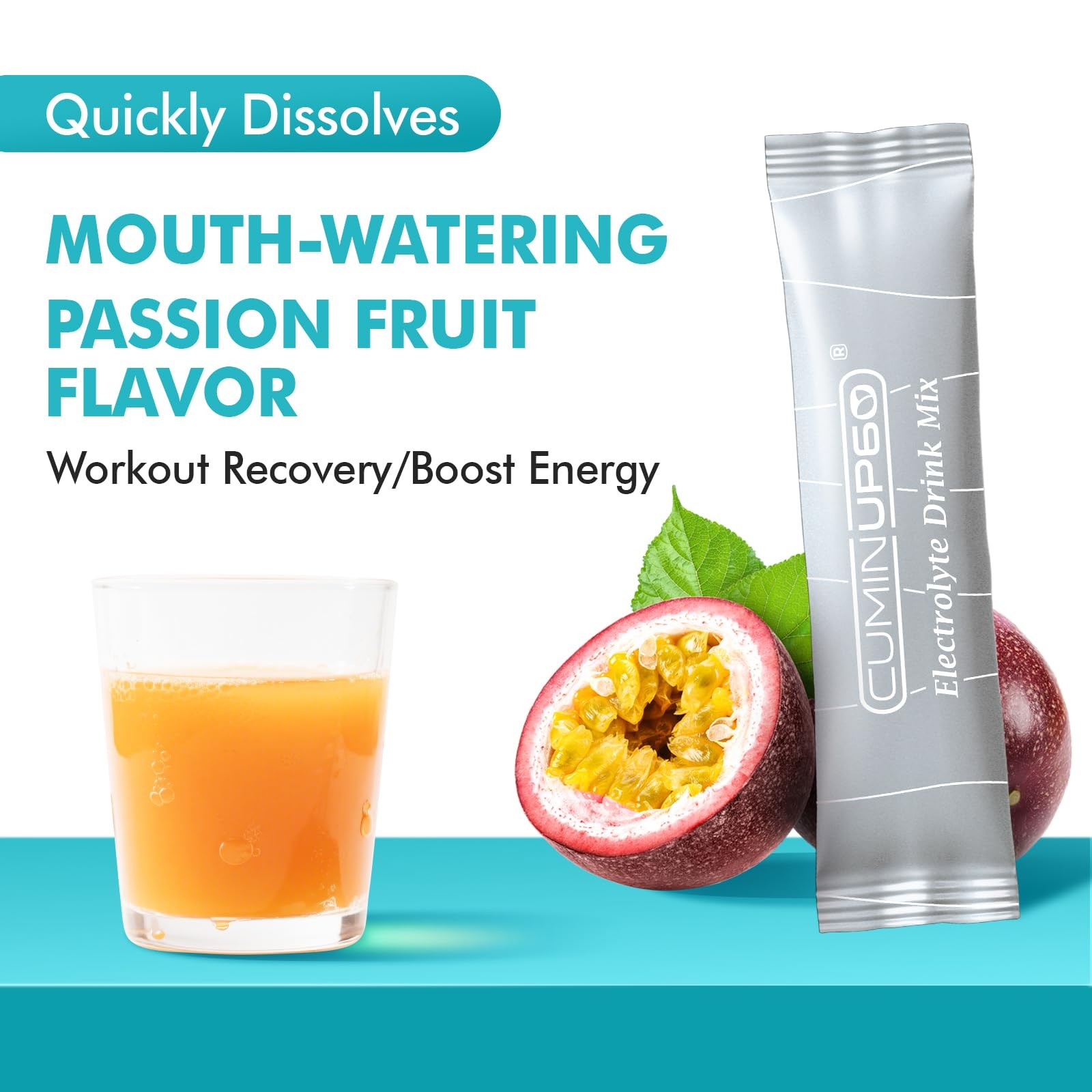 PureBotan Hydration Packets Sugar Free, Passion Fruit 0.35 Ounce (Pack of 5)