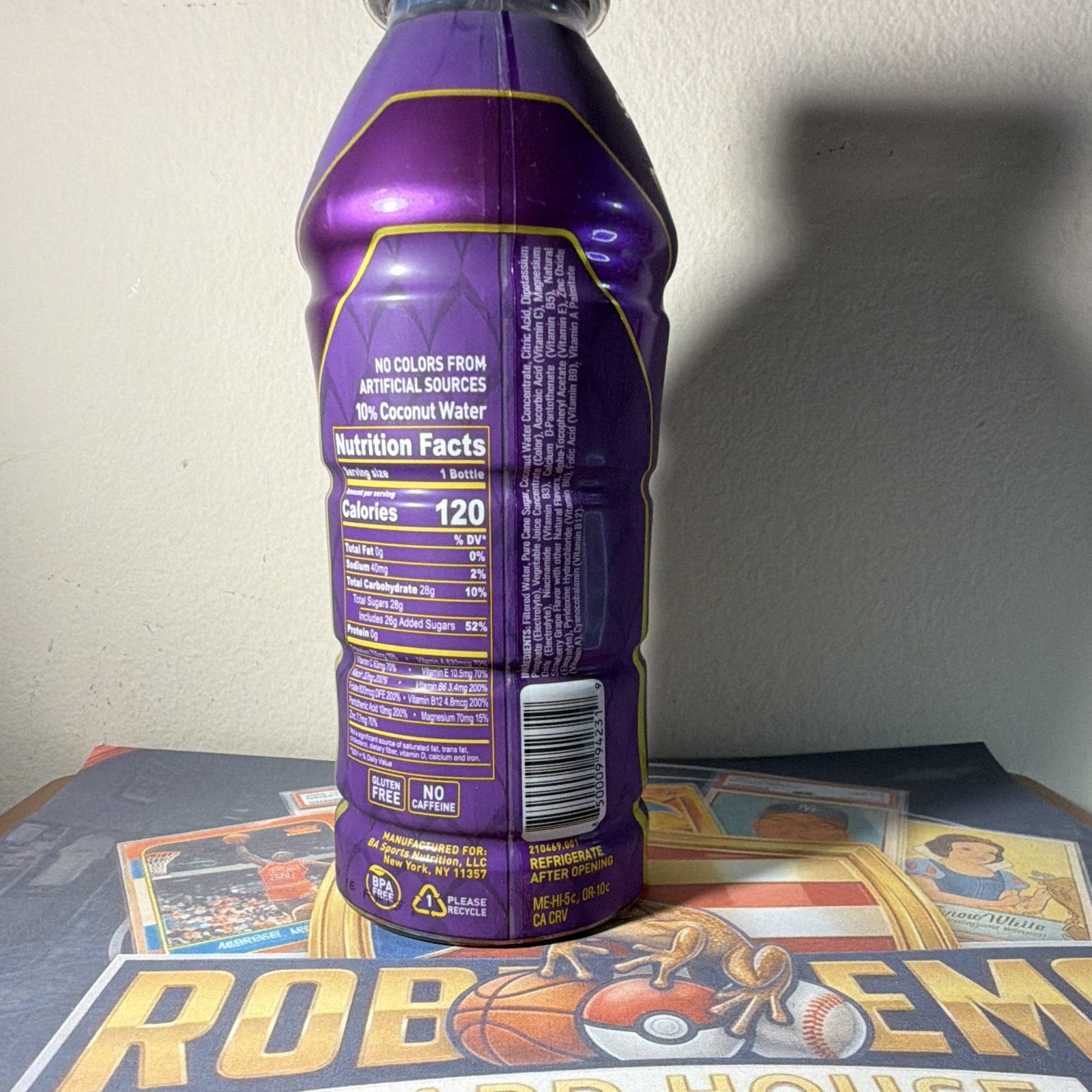 BodyArmor Mamba Forever Sports Drink Strawberry Grape 16 fl oz Gluten Free