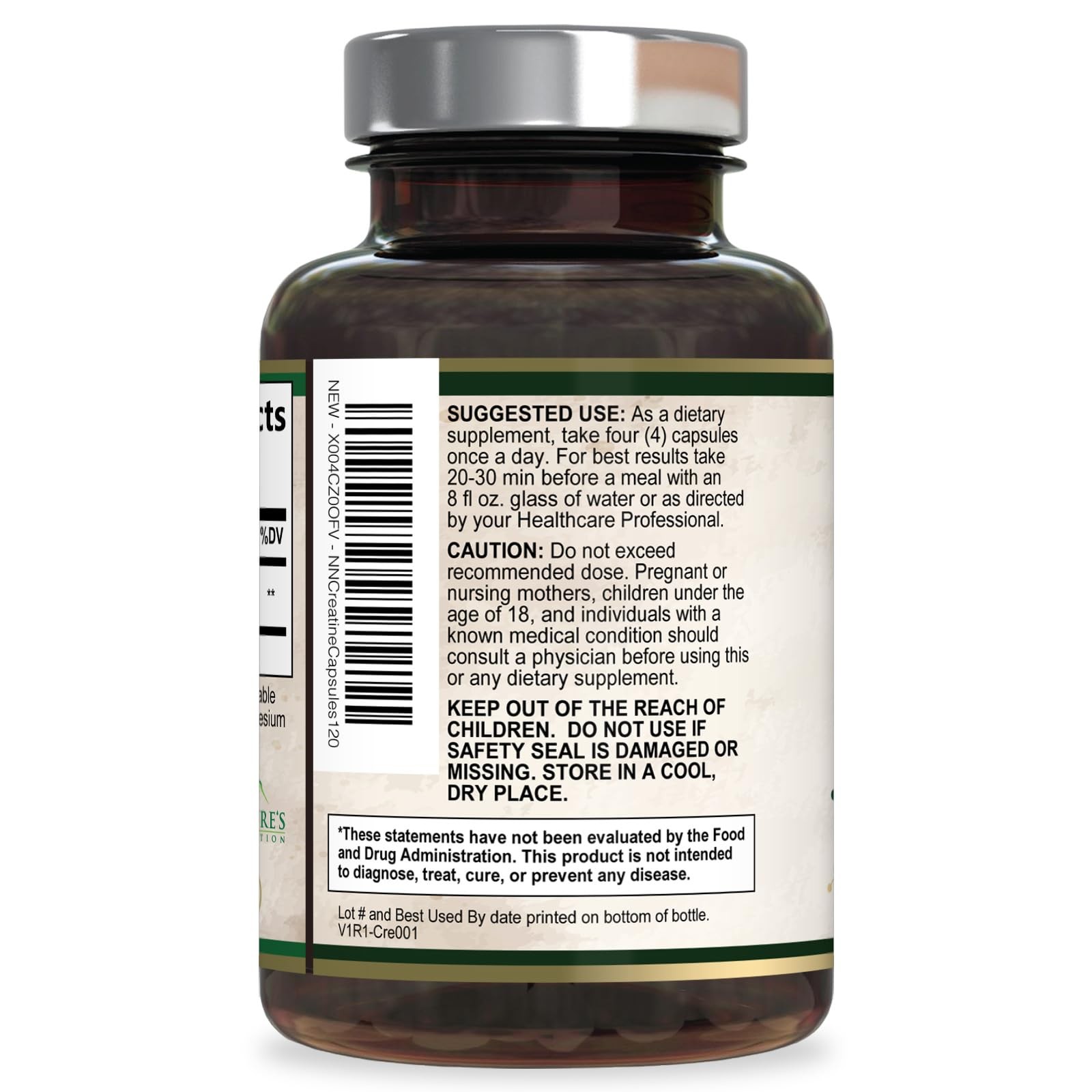 Creatine Monohydrate 3000mg Per Serving – Micronized 120 Count (Pack of 1)