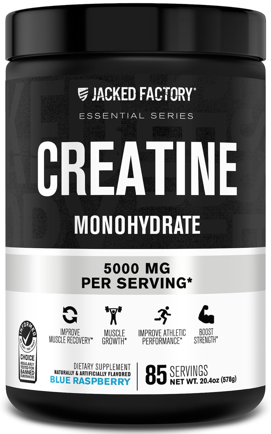 Creatine Monohydrate Powder 20.4 oz (578g) – 5g Daily Creatine Supplement for…